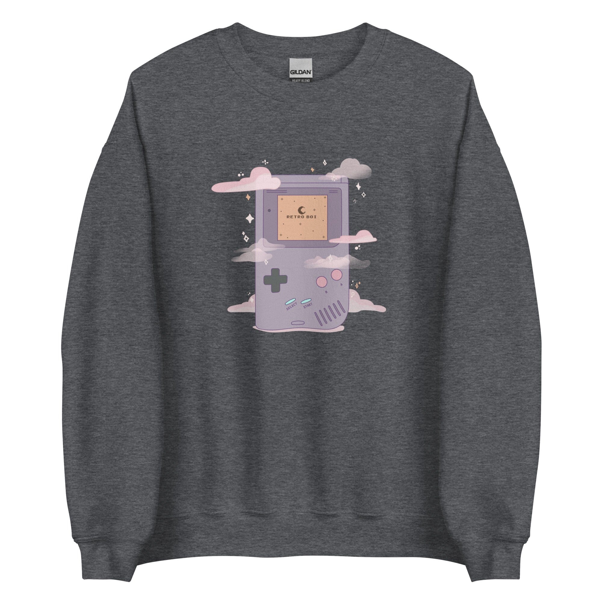 Retro Boi | Unisex Sweatshirt | Retro Gaming Threads & Thistles Inventory Dark Heather S