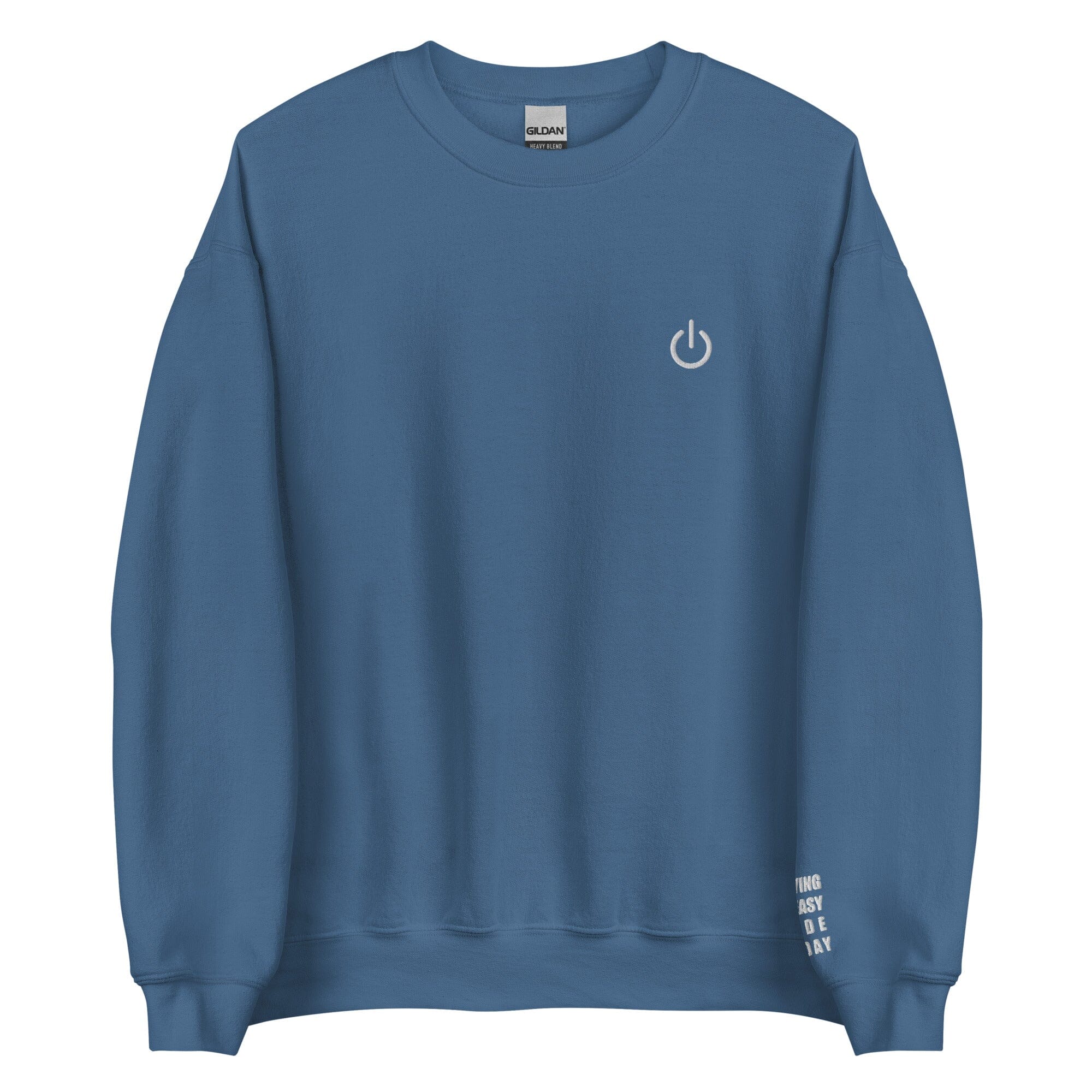 Playing on Easy Mode Today | Unisex Sweatshirt | Gamer Affirmations Threads & Thistles Inventory Indigo Blue S
