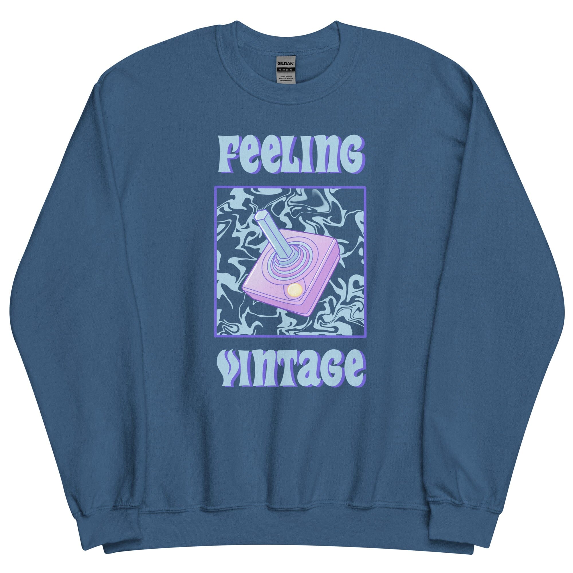 Feeling Vintage | Unisex Sweatshirt | Retro Gaming Threads & Thistles Inventory Indigo Blue S