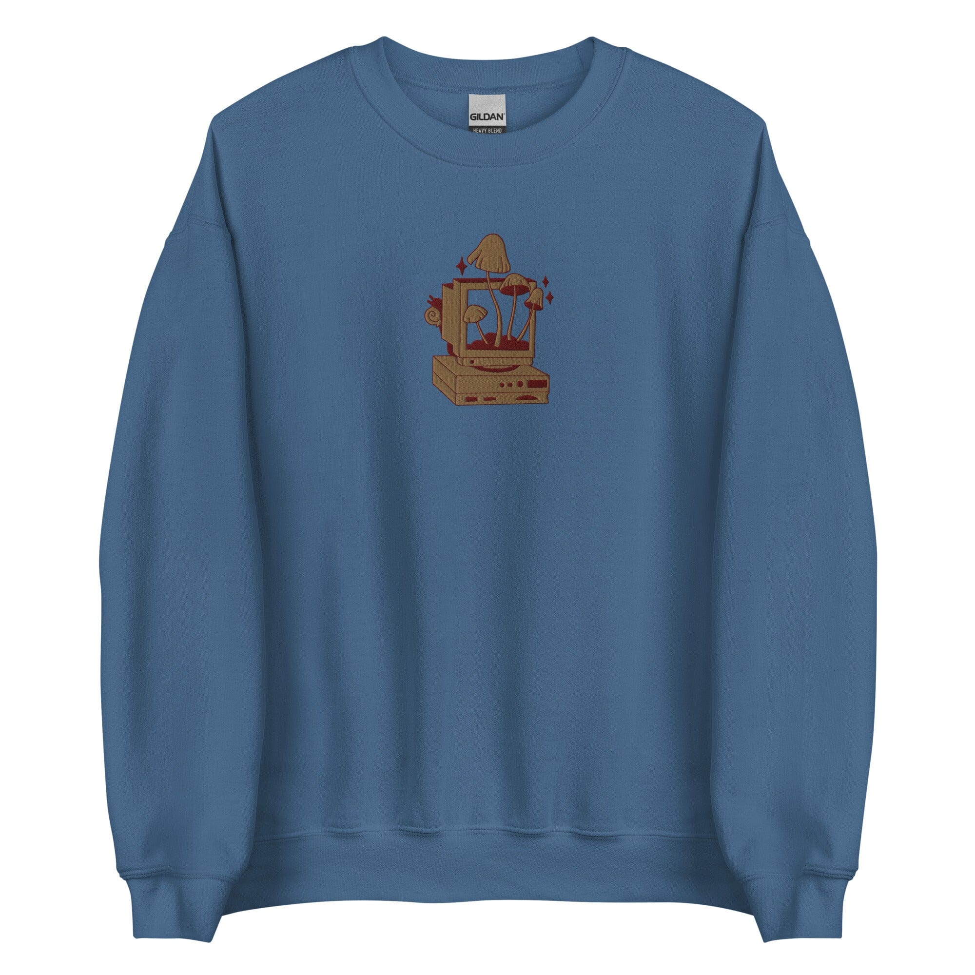 Cozy PC Gaming | Embroidered Unisex Sweatshirt | Cozy Gamer Threads & Thistles Inventory Indigo Blue S