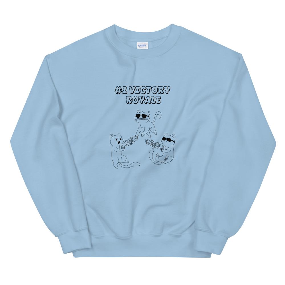 Victory Royale | Unisex Sweatshirt | Fortnite Threads and Thistles Inventory Light Blue S