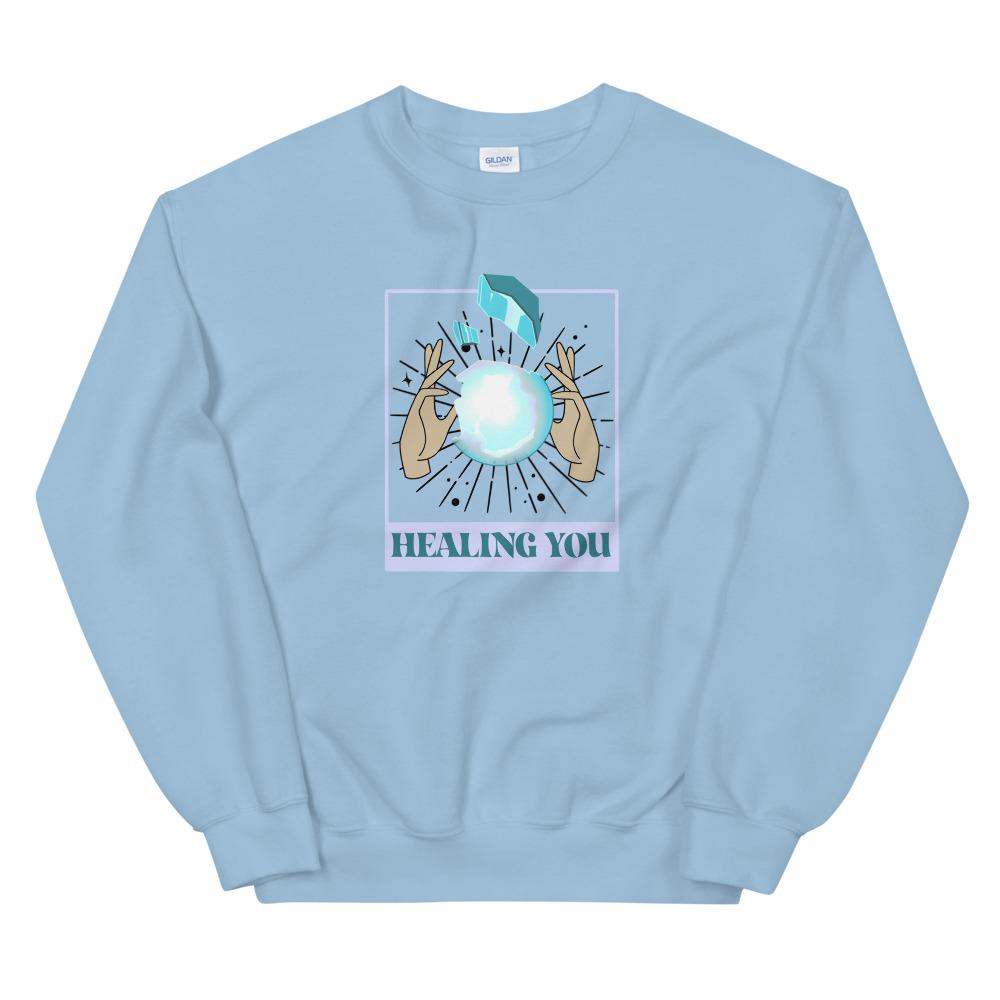 Healing You | Unisex Sweatshirt | Valorant Threads and Thistles Inventory Light Blue S