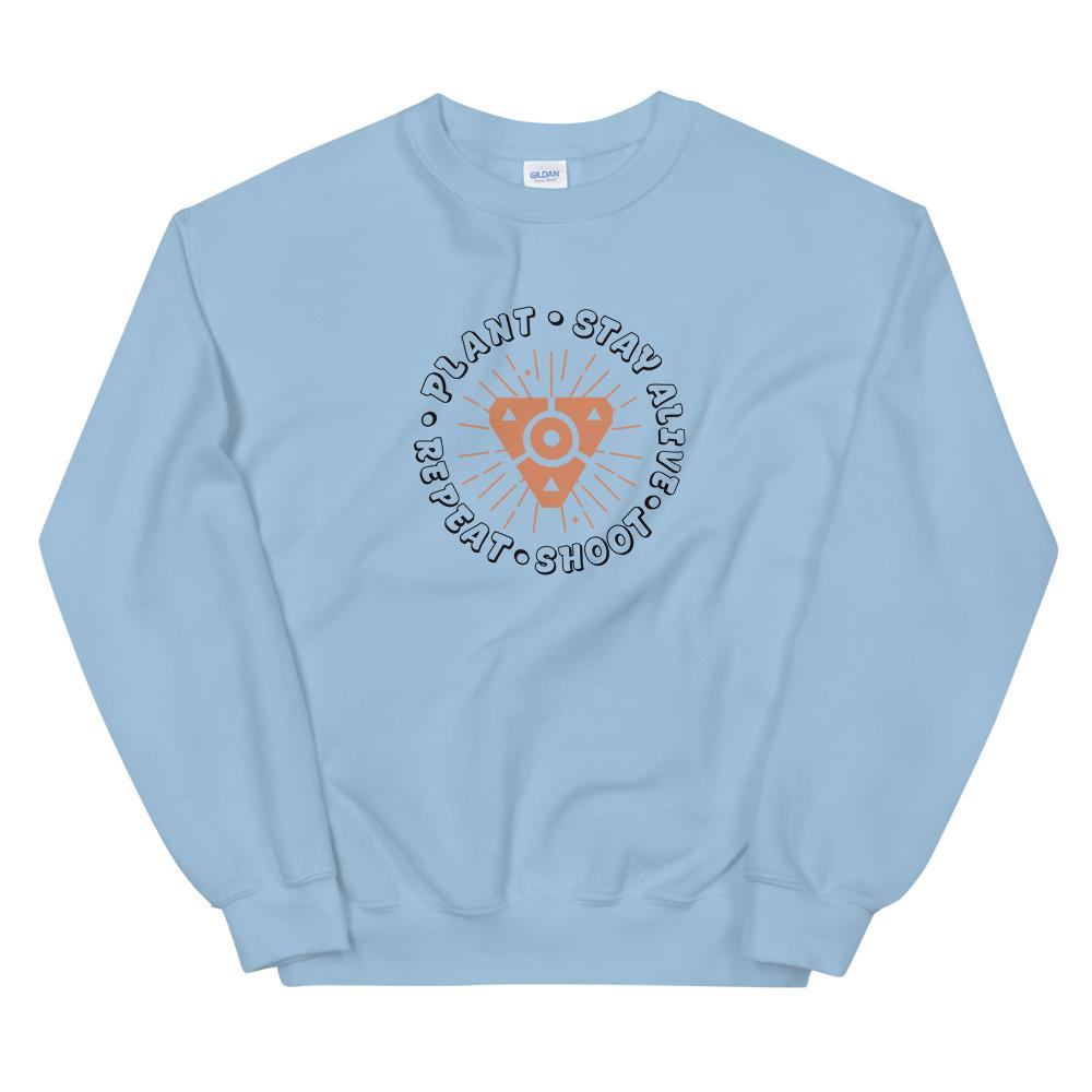 Plant the Spike | Unisex Sweatshirt | Valorant Threads and Thistles Inventory Light Blue S
