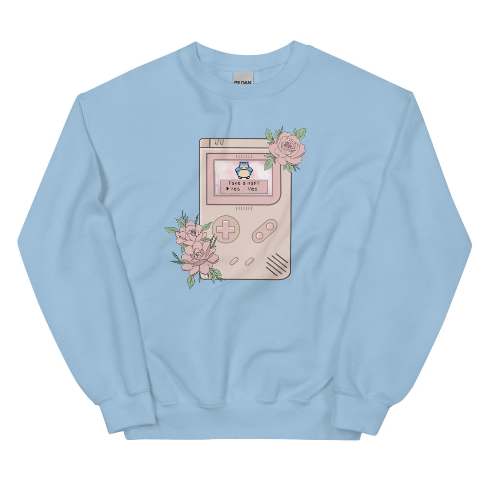 Take a Nap? | Unisex Sweatshirt | Pokemon Threads and Thistles Inventory Light Blue S