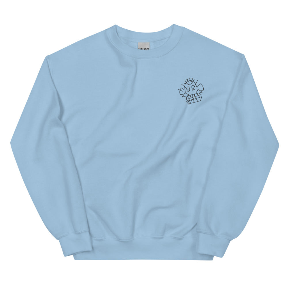 Jinx Monkey | Unisex Sweatshirt | League of Legends Threads and Thistles Inventory Light Blue S