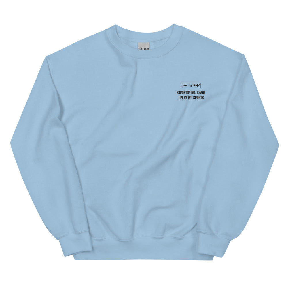 Wii Sports | Unisex Sweatshirt | Feminist Gamer Threads and Thistles Inventory Light Blue S