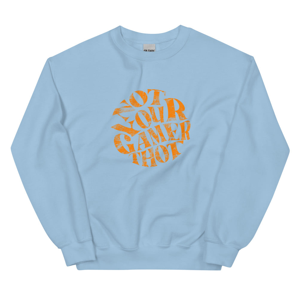 Gamer Thot (distressed design) | Unisex Sweatshirt | Feminist Gamer Threads and Thistles Inventory Light Blue S