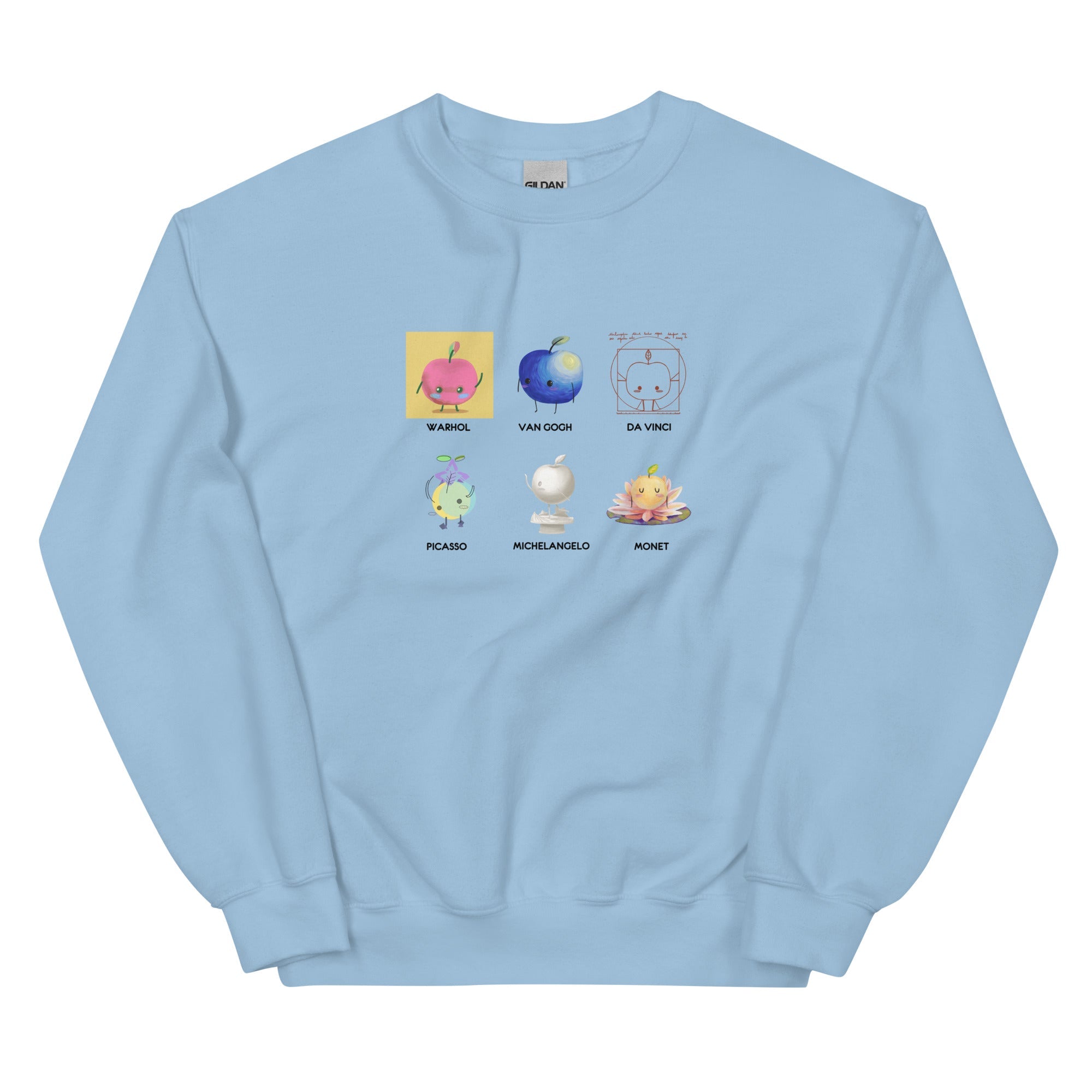 Junimo Artists | Unisex Sweatshirt | Stardew Valley Threads and Thistles Inventory Light Blue S