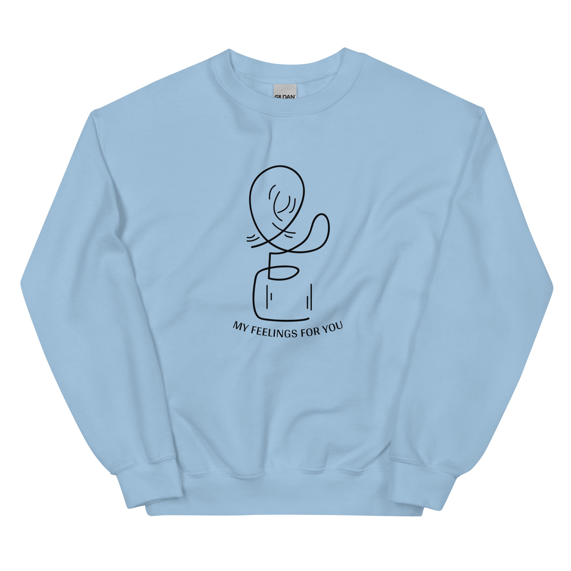 Leah's Feelings | Unisex Sweatshirt | Stardew Valley Threads and Thistles Inventory Light Blue S