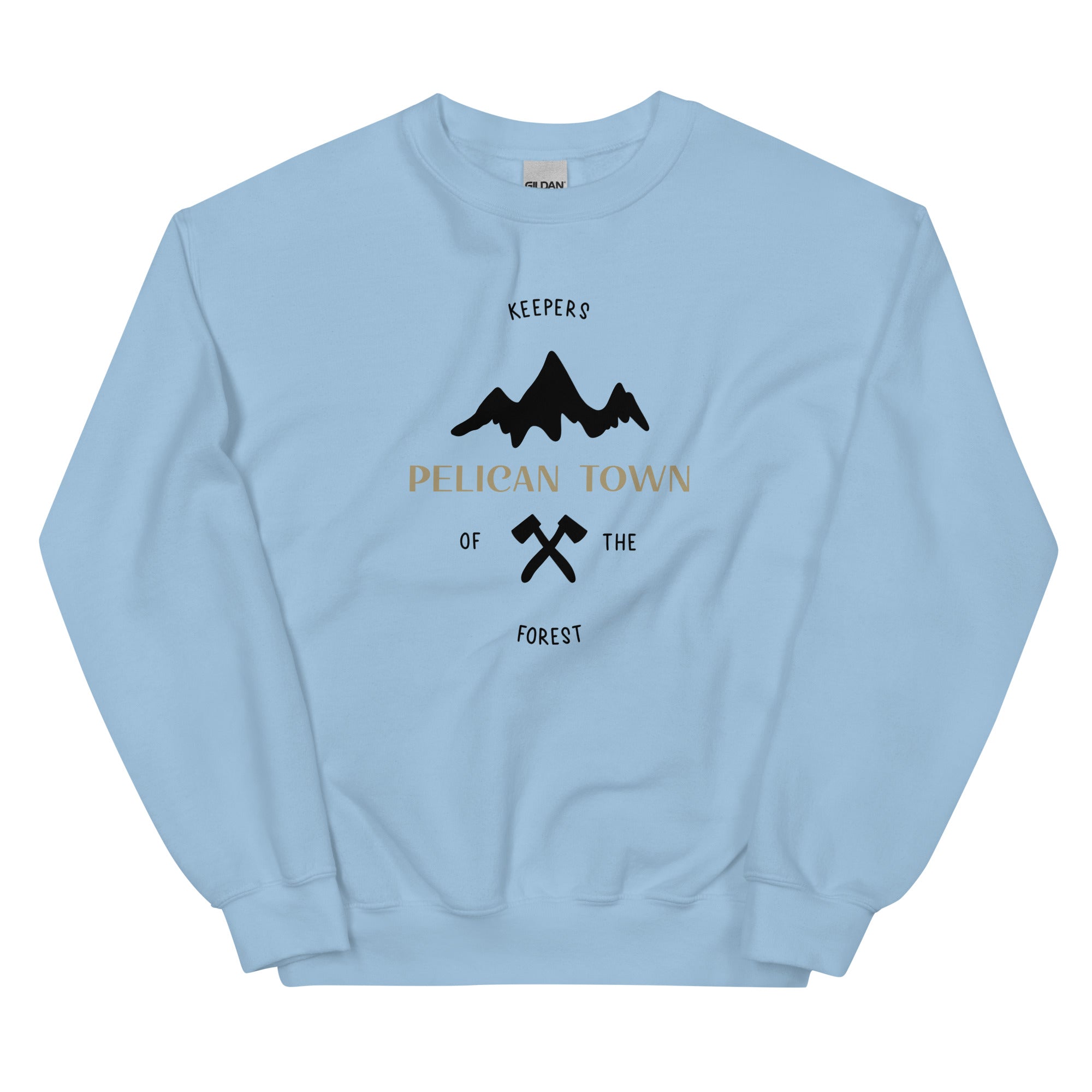 Pelican Town | Unisex Sweatshirt | Stardew Valley Threads and Thistles Inventory Light Blue S