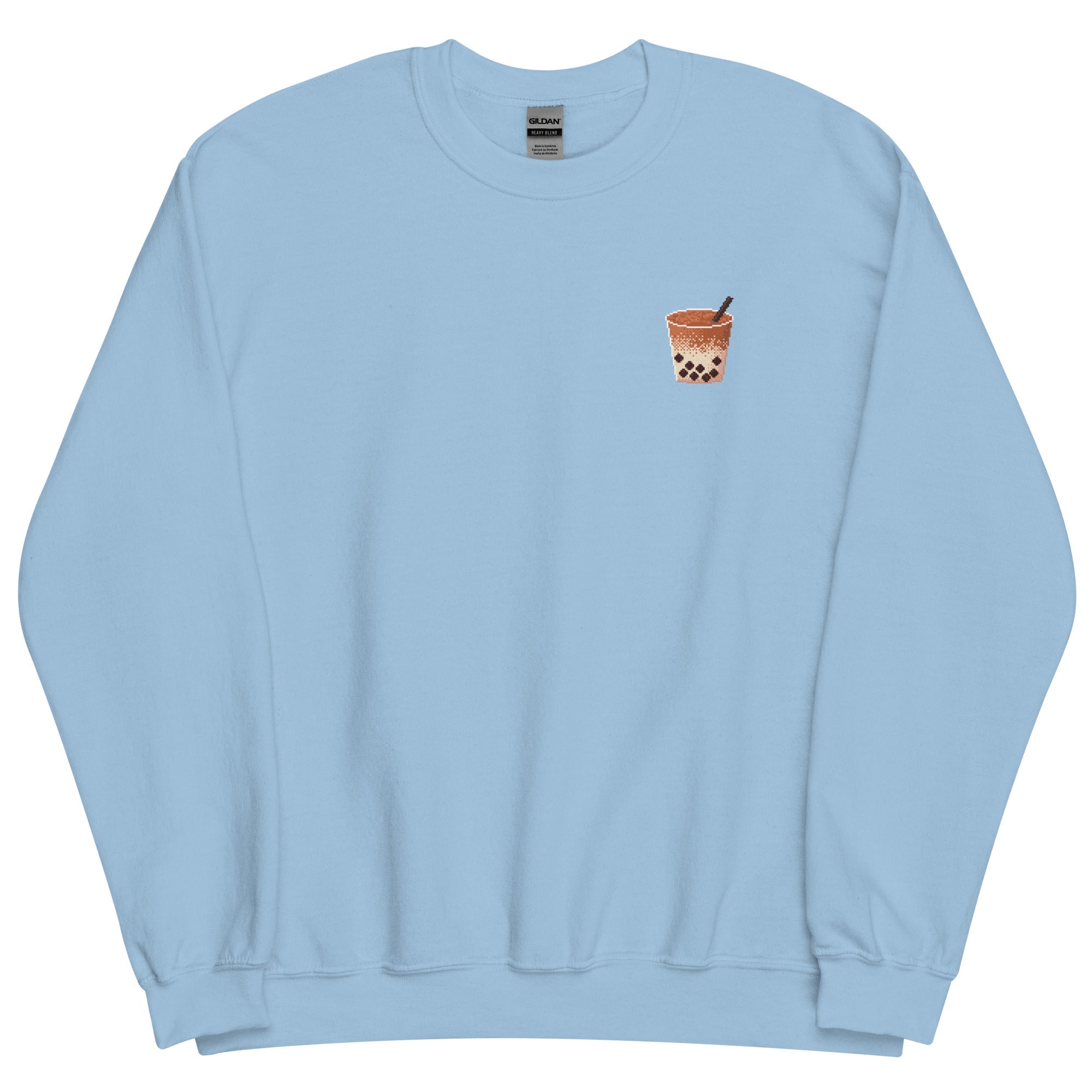 Pixel Boba | Unisex Sweatshirt | Cozy Gamer Threads and Thistles Inventory Light Blue S