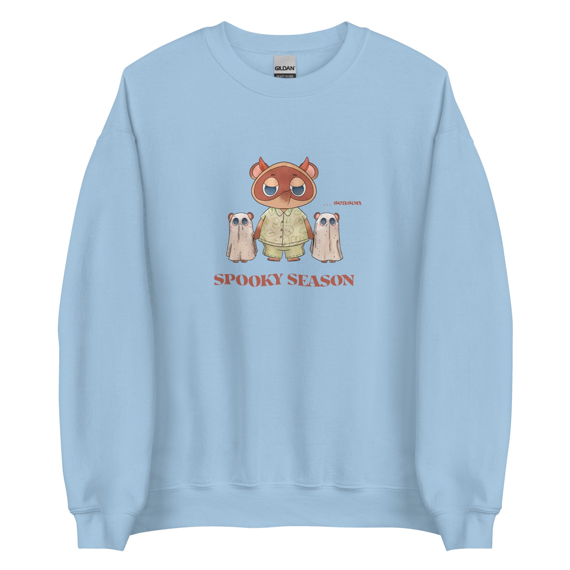 Spooky Season | Unisex Sweatshirt | Animal Crossing Fall Cozy Gamer Threads and Thistles Inventory Light Blue S