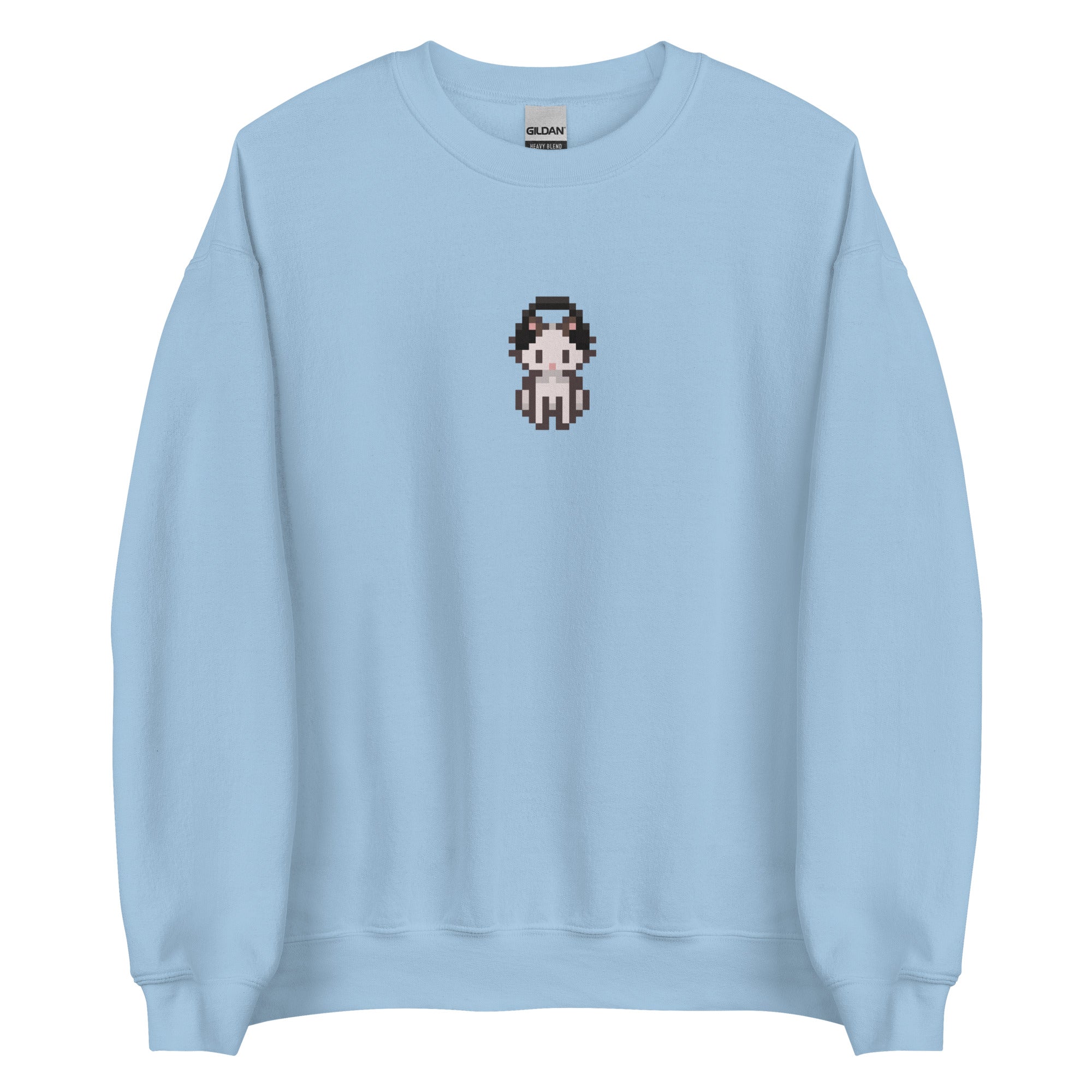 Gamer Kitty | Unisex Sweatshirt | Cozy Gamer Threads & Thistles Inventory Light Blue S