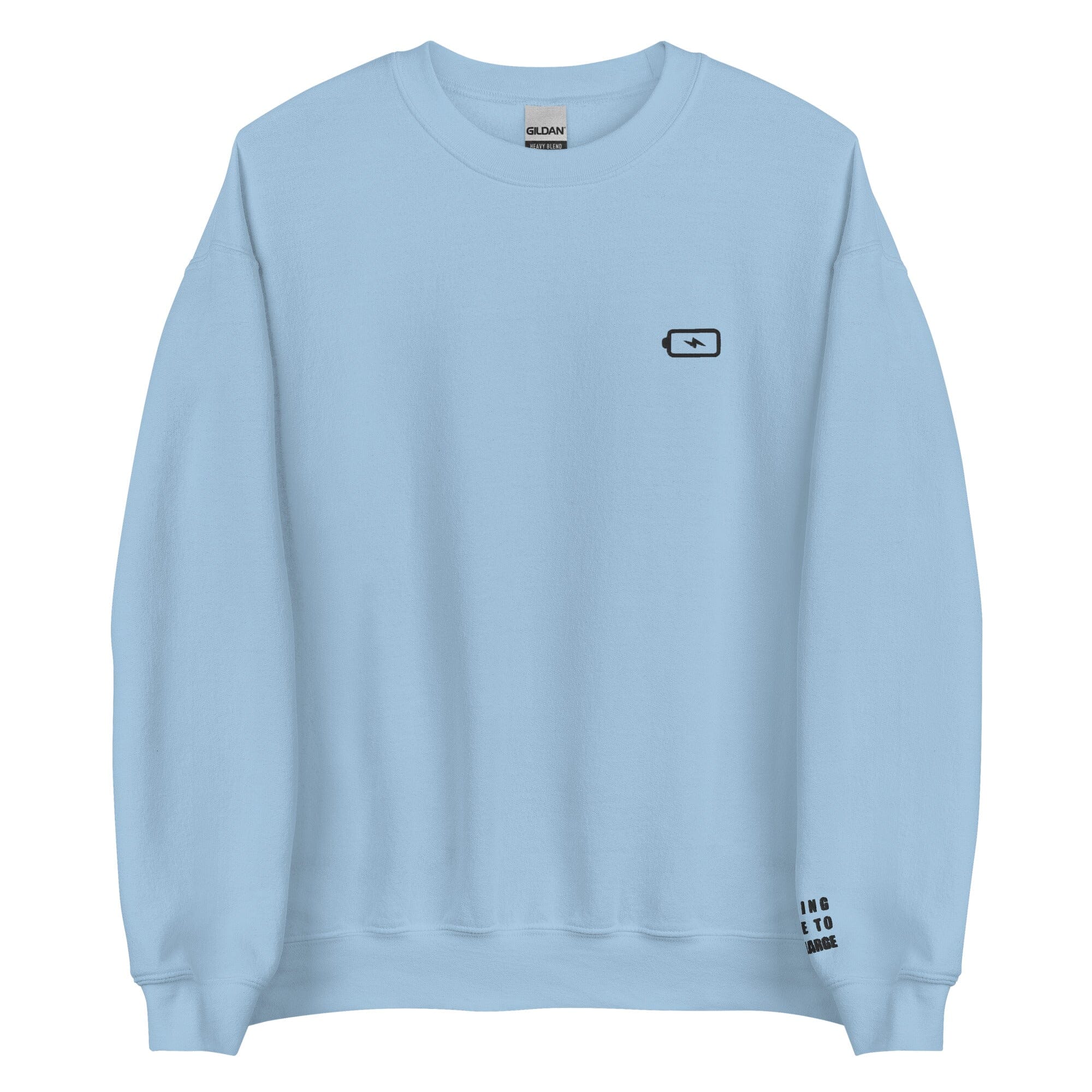 Taking Time to Recharge | Unisex Sweatshirt | Gamer Affirmations Threads & Thistles Inventory Light Blue S