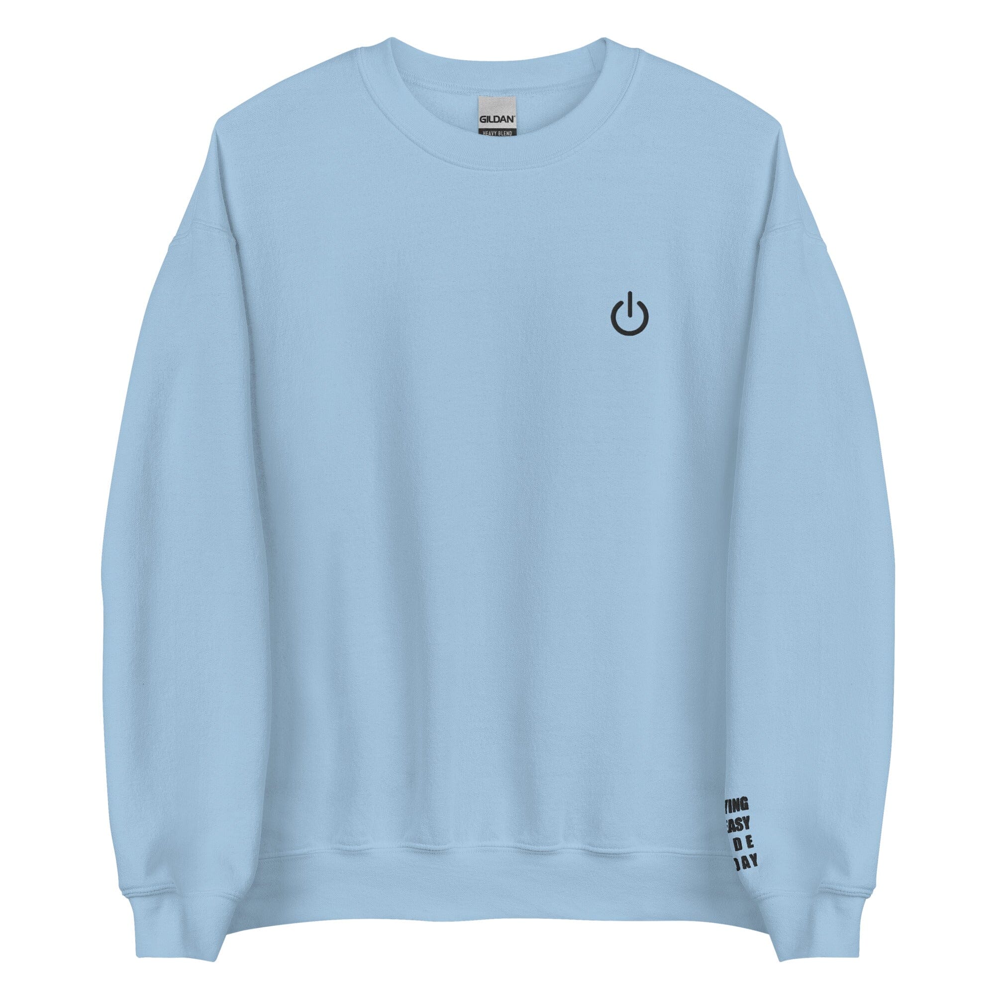 Playing on Easy Mode Today | Unisex Sweatshirt | Gamer Affirmations Threads & Thistles Inventory Light Blue S