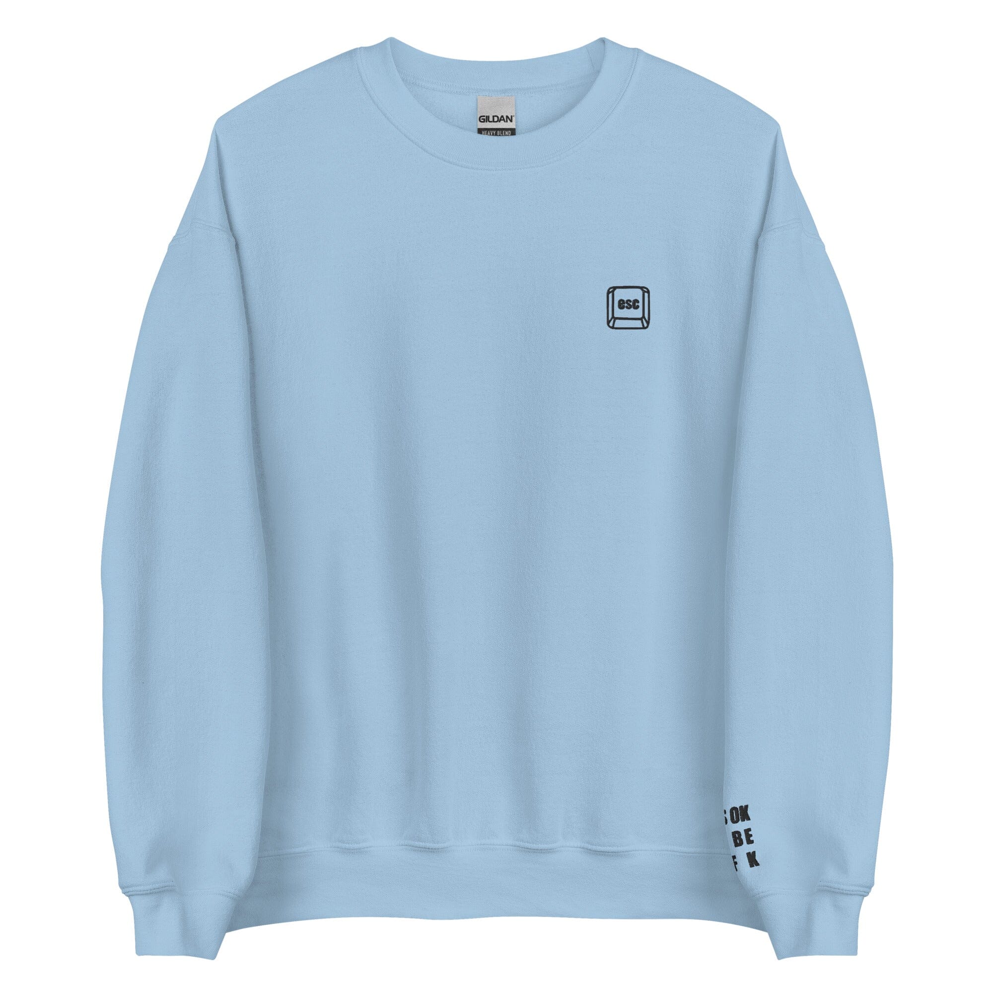 It's Ok to be AFK | Unisex Sweatshirt | Gamer Affirmations Threads & Thistles Inventory Light Blue S
