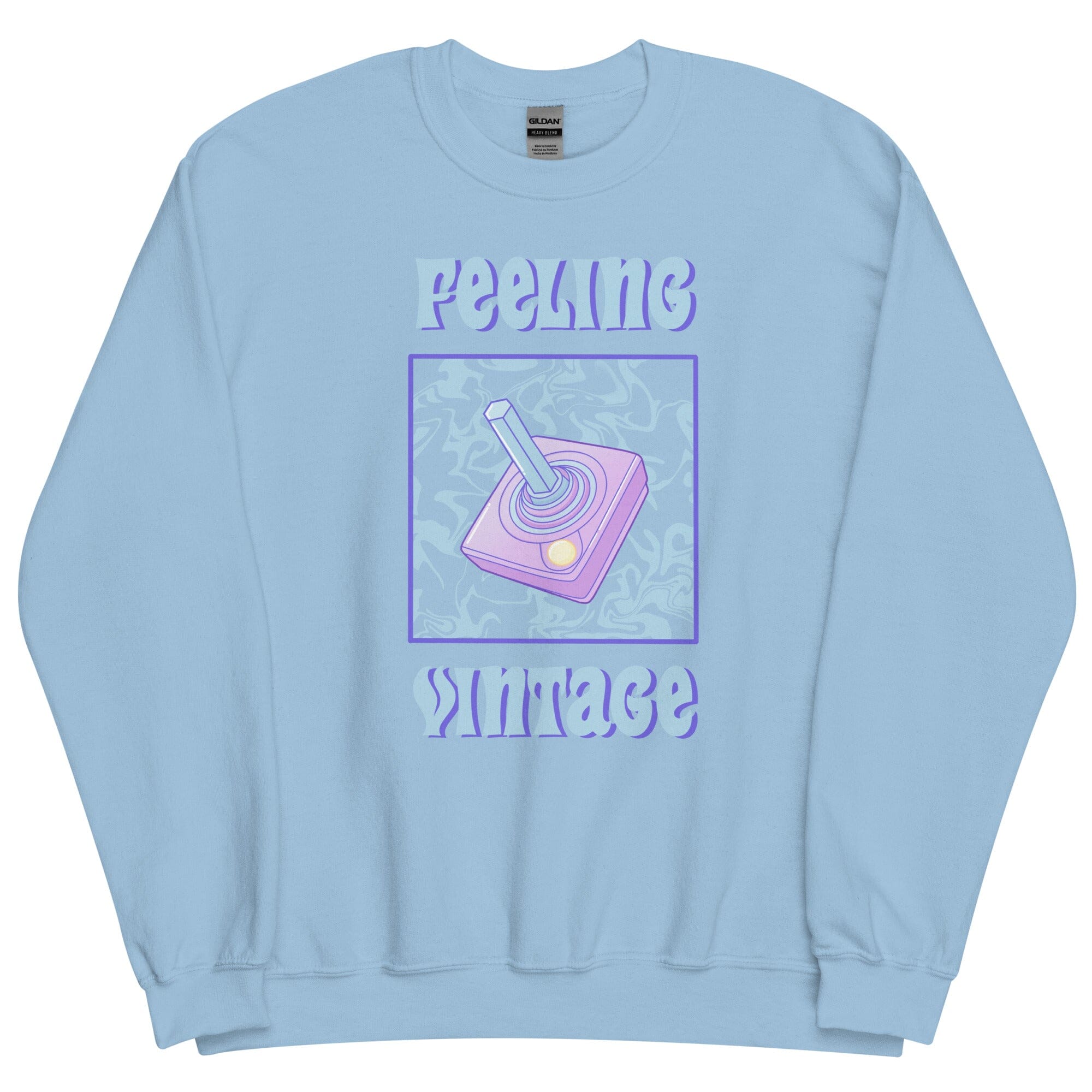 Feeling Vintage | Unisex Sweatshirt | Retro Gaming Threads & Thistles Inventory Light Blue S
