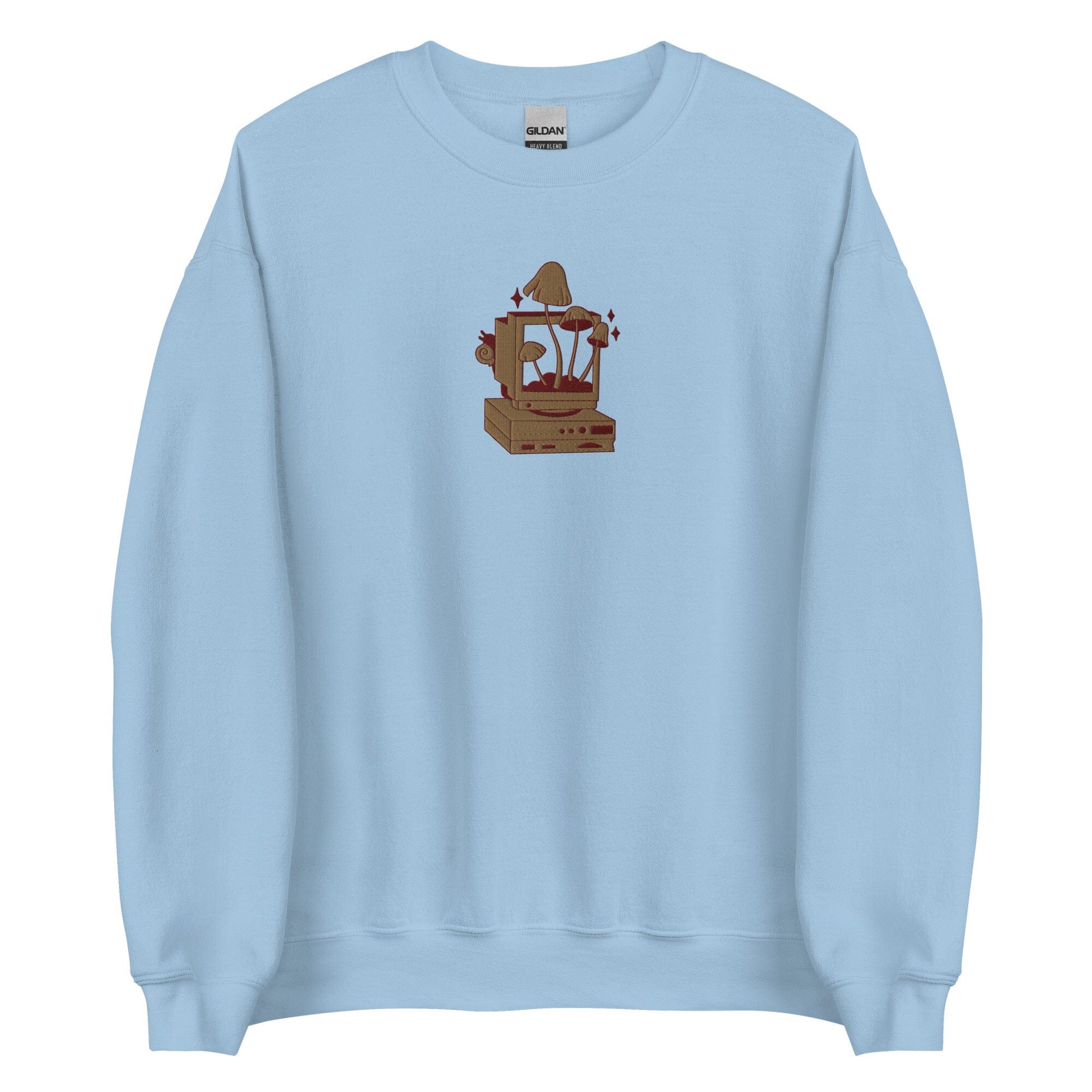 Cozy PC Gaming | Embroidered Unisex Sweatshirt | Cozy Gamer Threads & Thistles Inventory Light Blue S