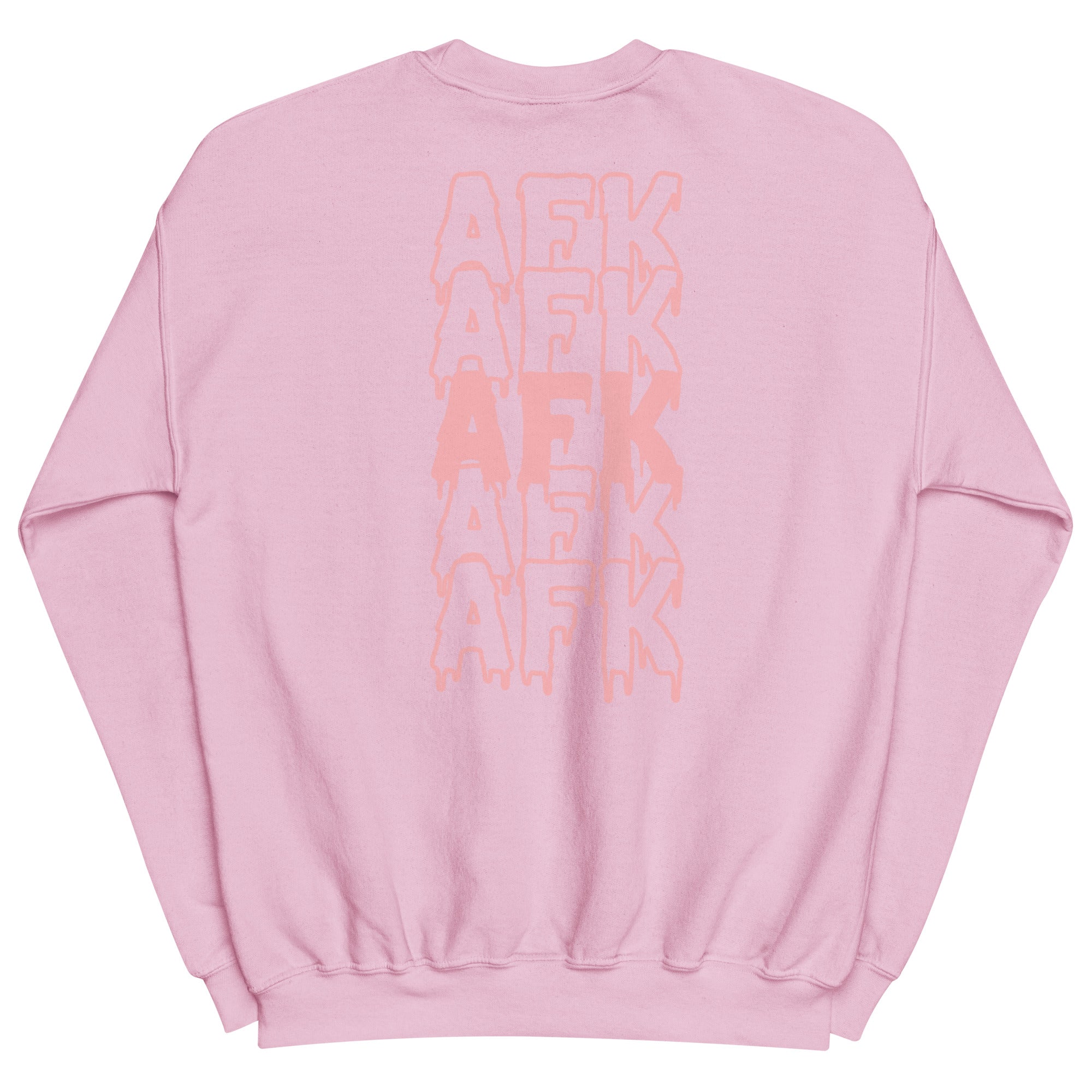 Drippy AFK Fall | Unisex Sweatshirt Threads & Thistles Inventory Light Pink S