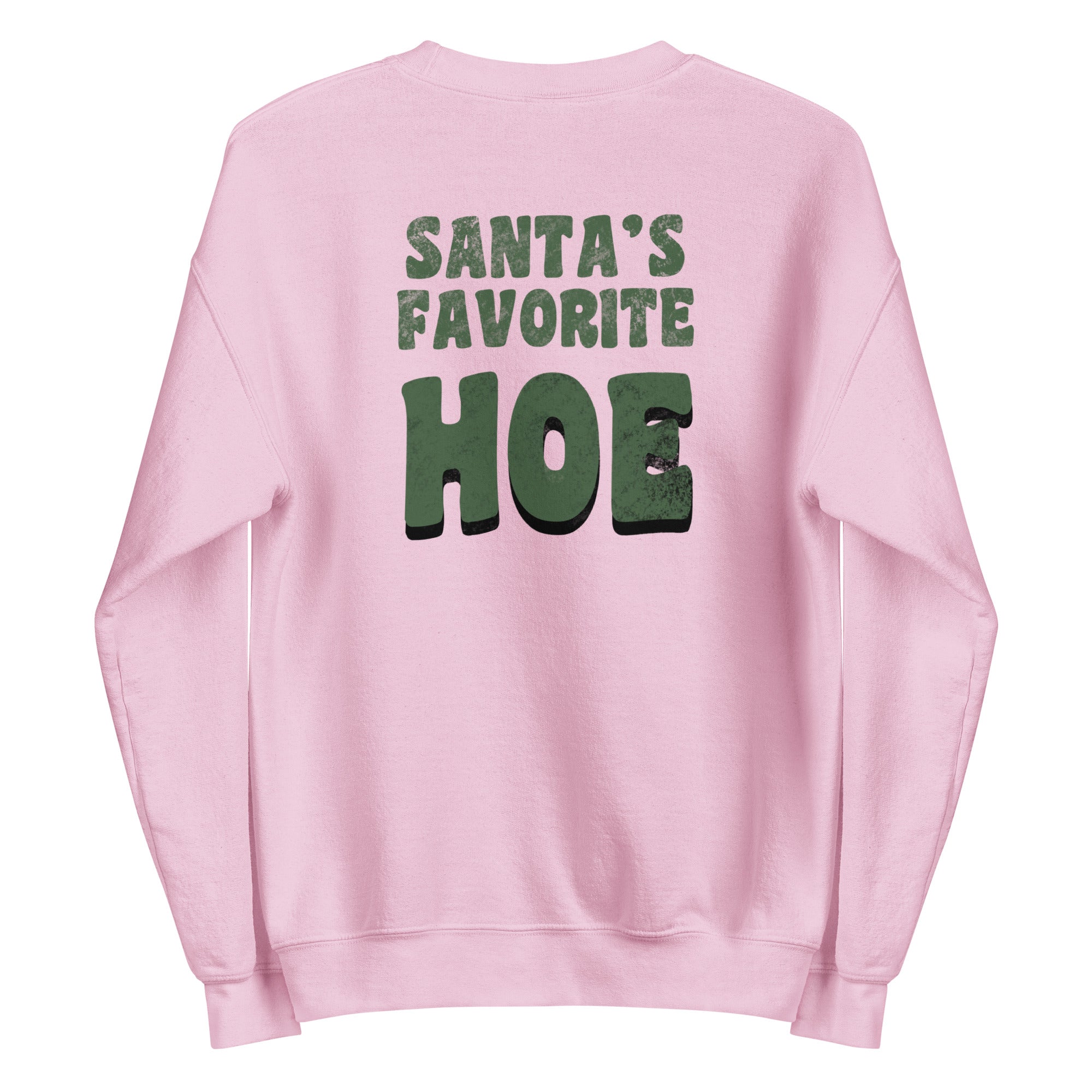 Santa's Favorite Hoe | Unisex Sweatshirt | Feminist Gamer Christmas Stardew Valley Sweatshirt Threads & Thistles Inventory Light Pink S