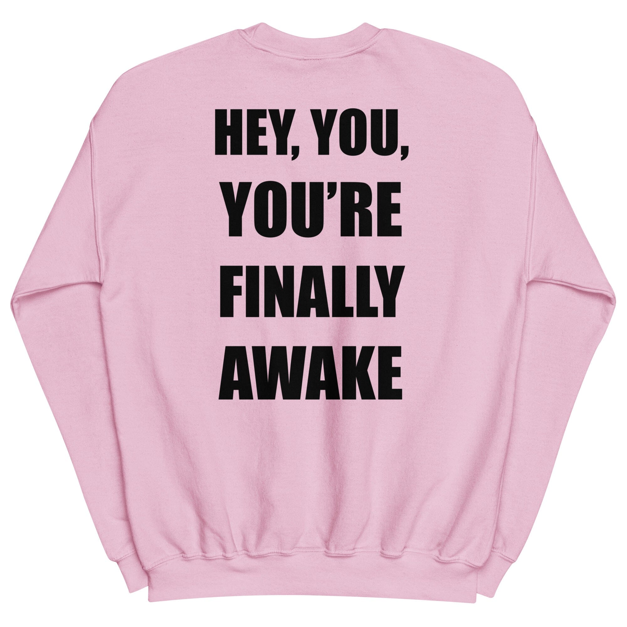 You're Finally Awake | Unisex Sweatshirt | Skyrim Threads & Thistles Inventory Light Pink S