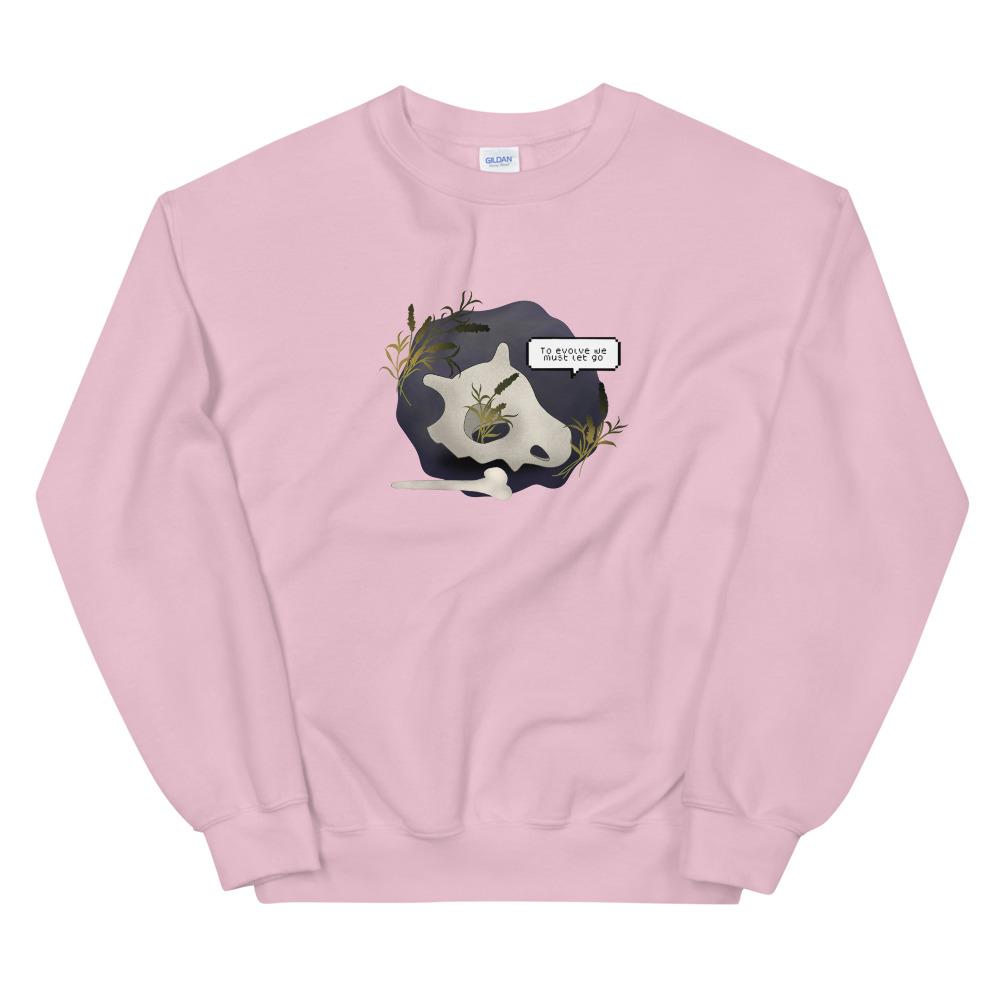 To Evolve | Unisex Sweatshirt | Pokemon Threads and Thistles Inventory Light Pink S