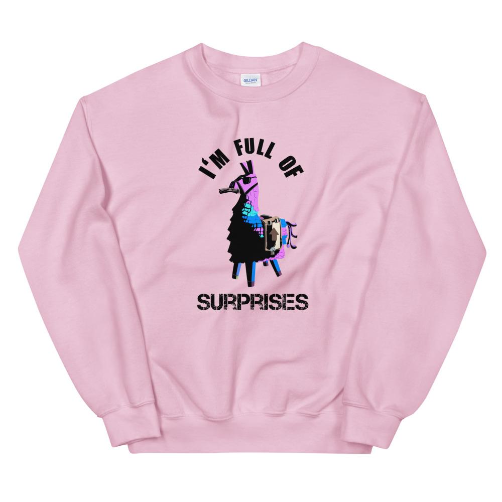 Full of Surprises | Unisex Sweatshirt | Fortnite Threads and Thistles Inventory Light Pink S