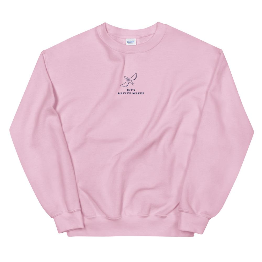 Revive Me | Unisex Sweatshirt | Valorant Threads and Thistles Inventory Light Pink S