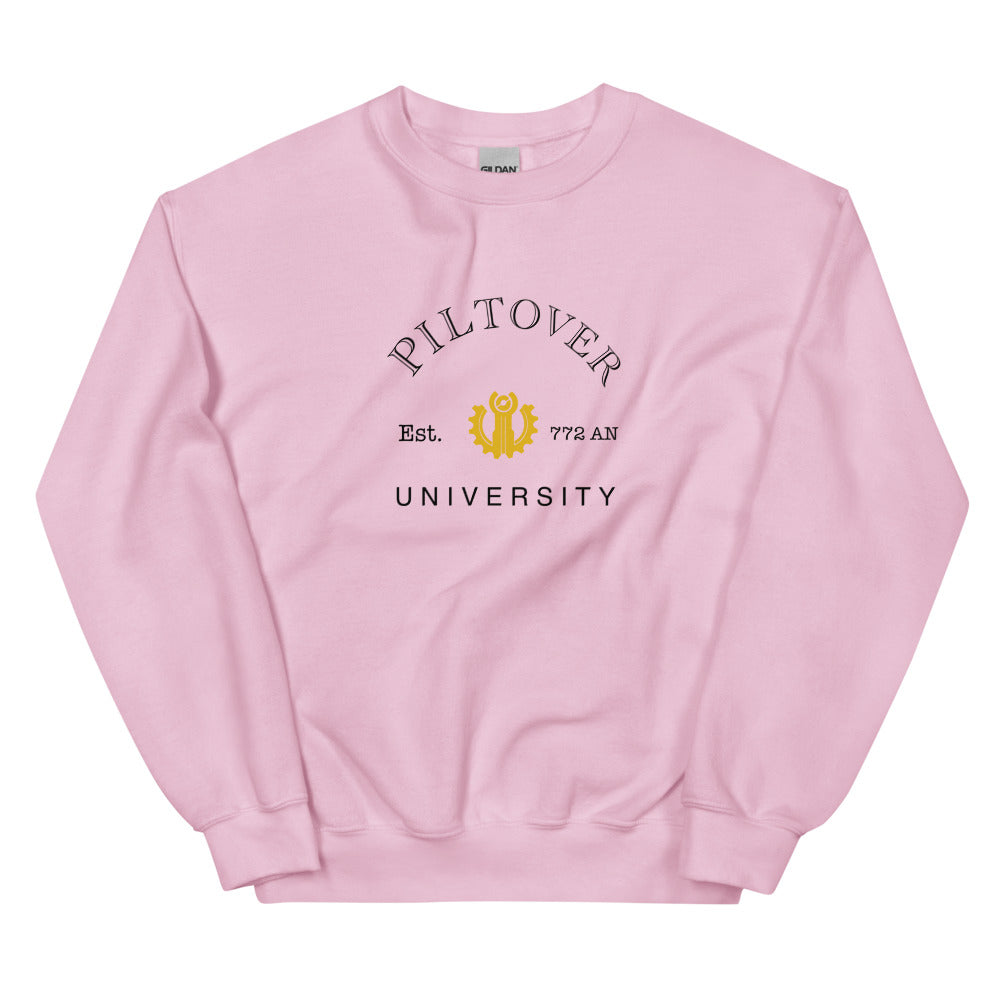 Piltover University | Unisex Sweatshirt | League of Legends Threads and Thistles Inventory Light Pink S