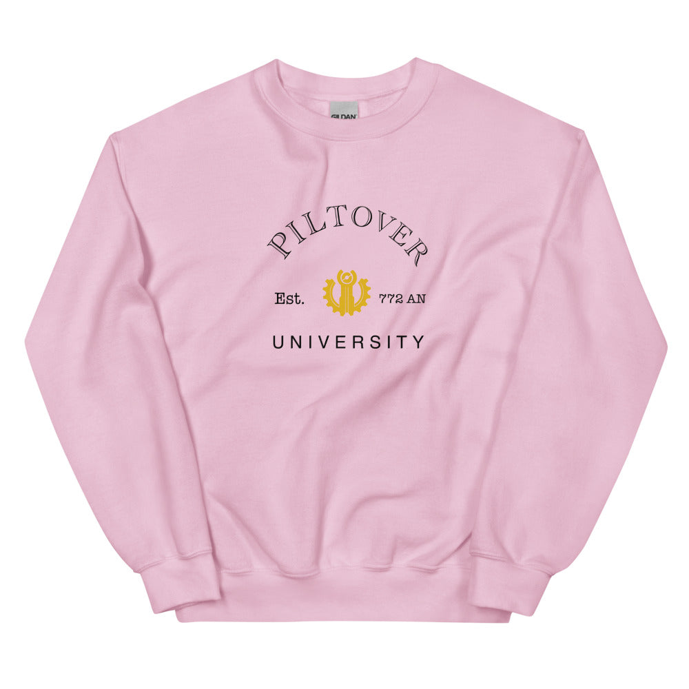 Piltover University | Unisex Sweatshirt | League of Legends Threads and Thistles Inventory Light Pink S 