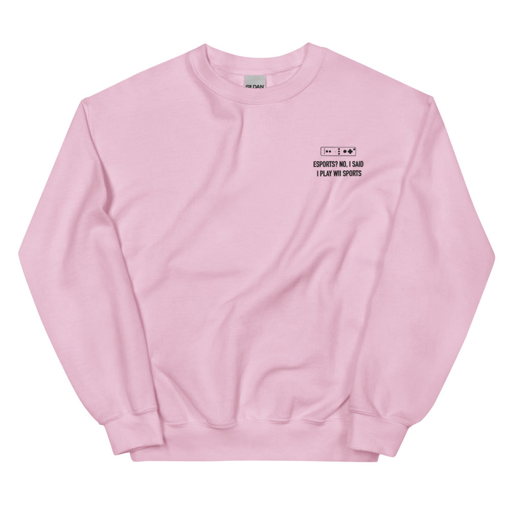 Wii Sports | Unisex Sweatshirt | Feminist Gamer Threads and Thistles Inventory Light Pink S