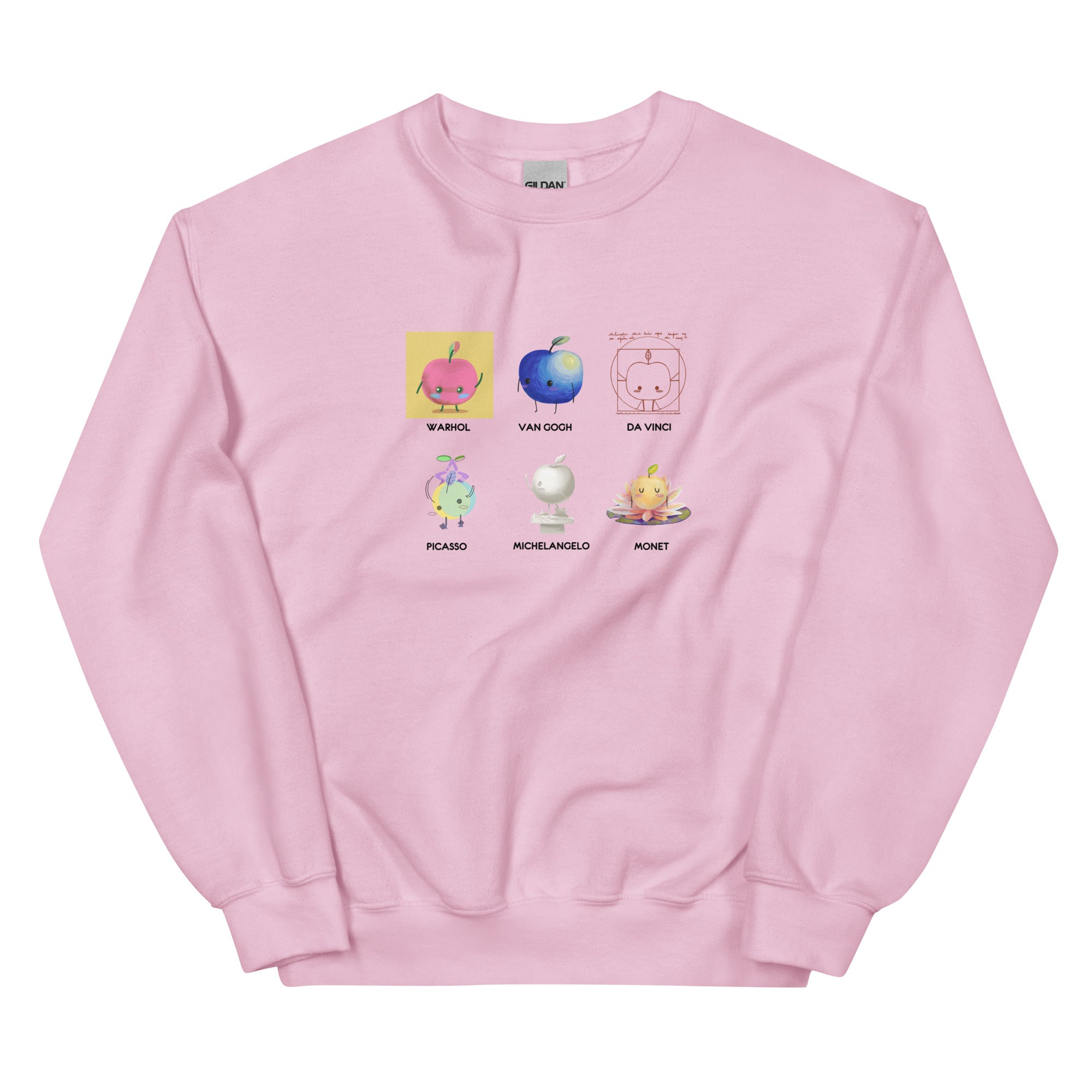 Junimo Artists | Unisex Sweatshirt | Stardew Valley Threads and Thistles Inventory Light Pink S