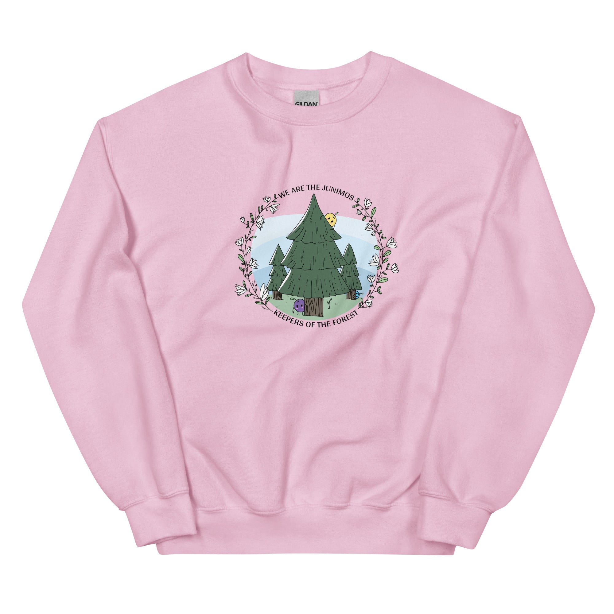 Junimo | Unisex Sweatshirt | Stardew Valley Threads and Thistles Inventory Light Pink S