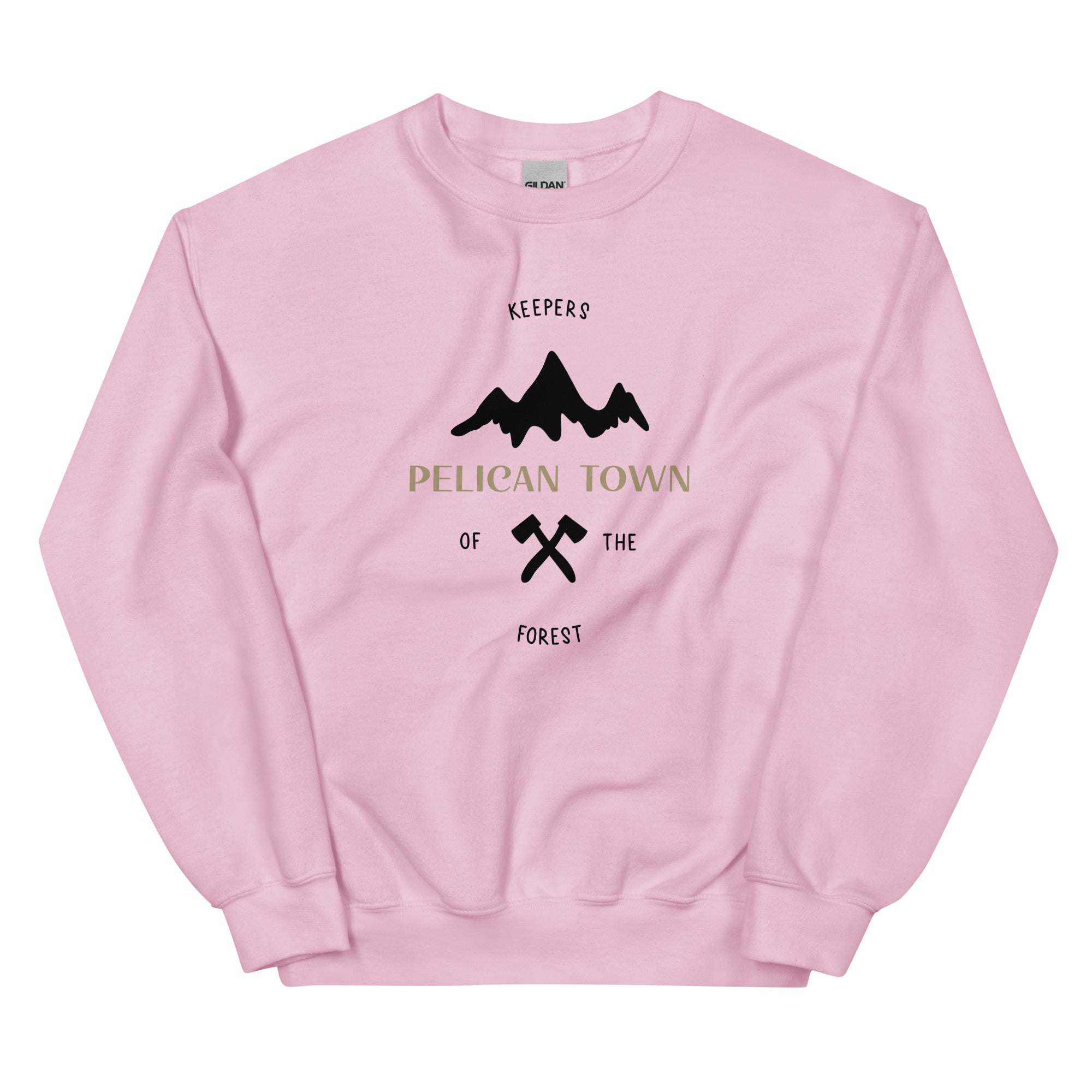 Pelican Town | Unisex Sweatshirt | Stardew Valley Threads and Thistles Inventory Light Pink S