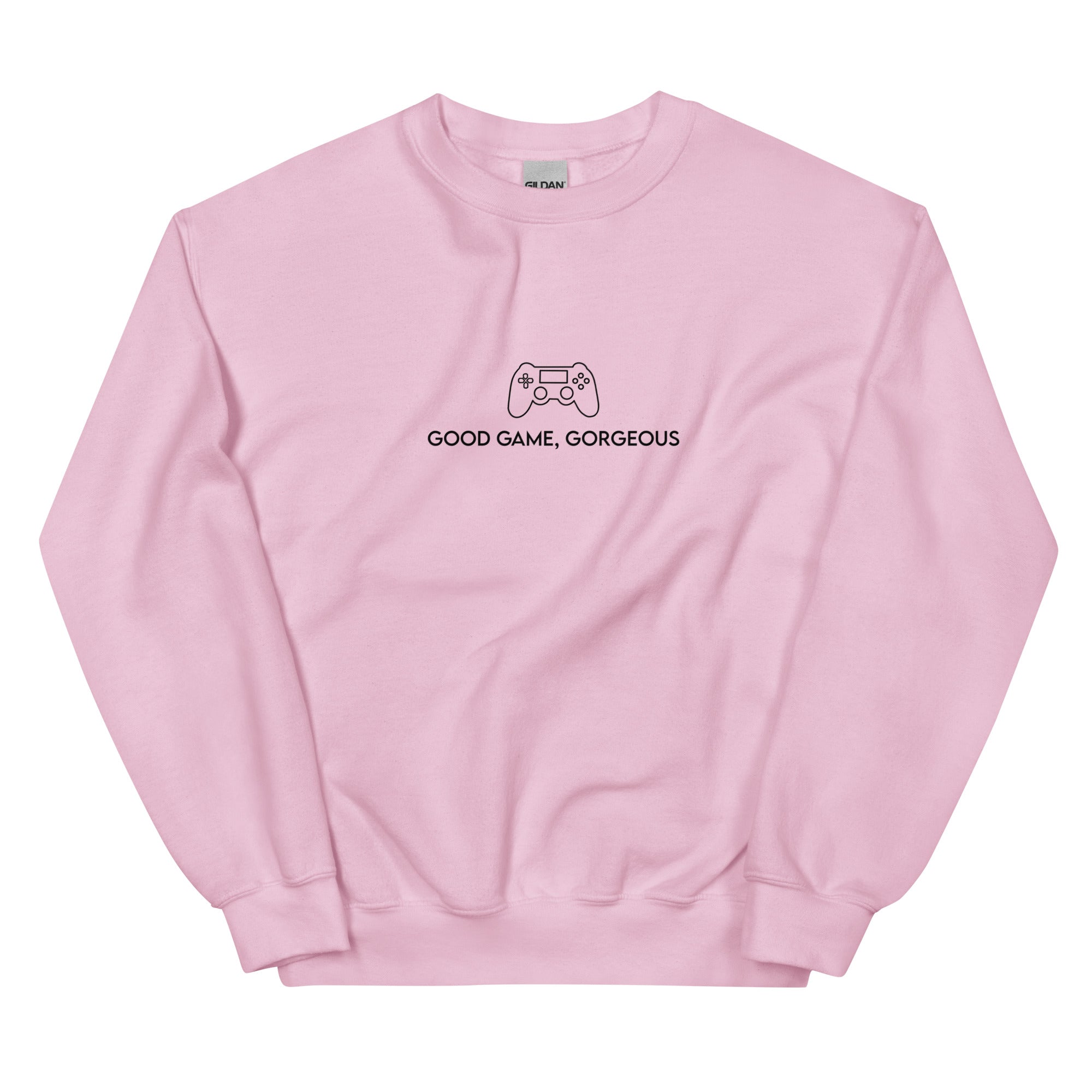 Good Game, Gorgeous | Unisex Sweatshirt Threads and Thistles Inventory Light Pink S