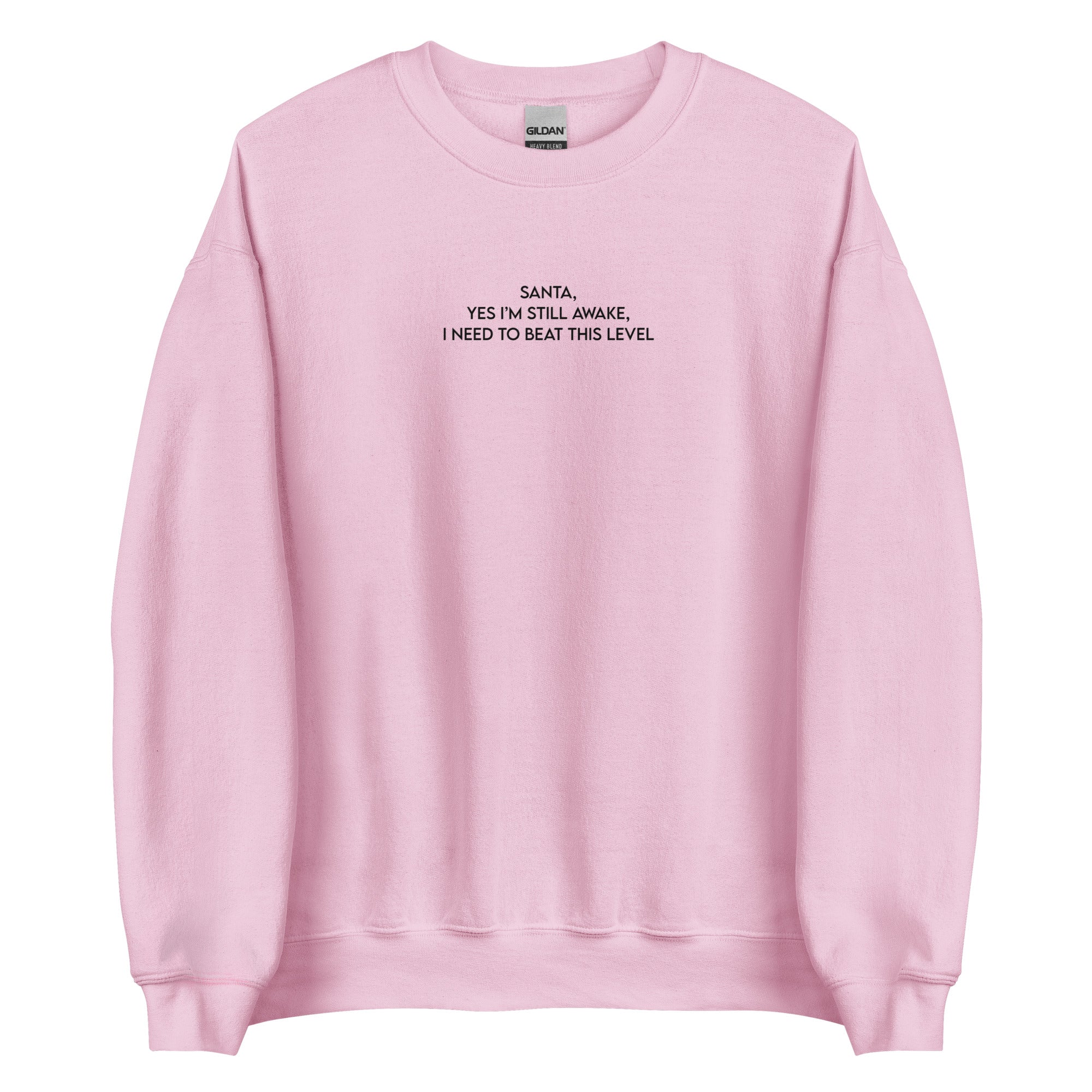 Santa, I'm Still Awake | Unisex Sweatshirt | Cozy Gamer Christmas Threads & Thistles Inventory Light Pink S