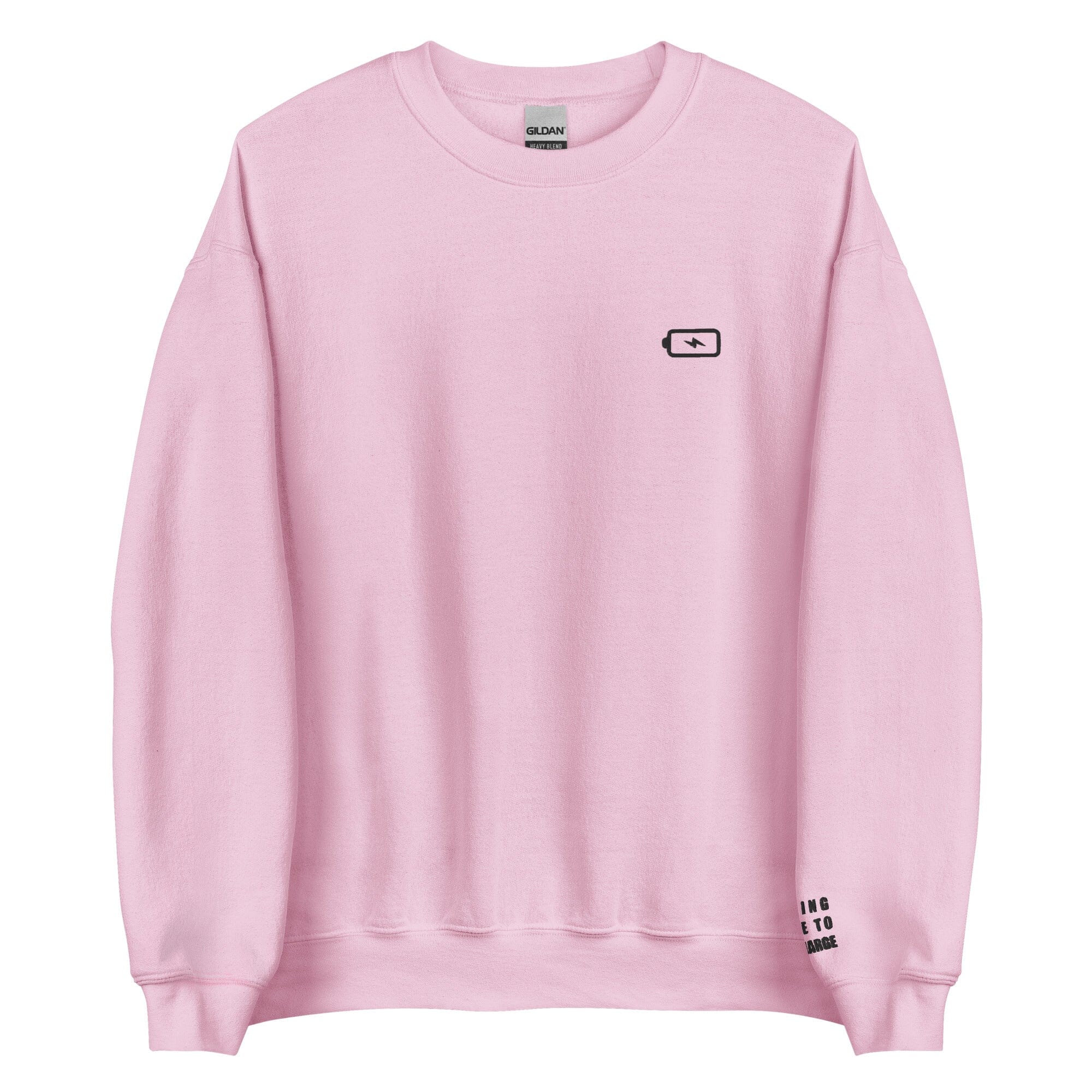 Taking Time to Recharge | Unisex Sweatshirt | Gamer Affirmations Threads & Thistles Inventory Light Pink S