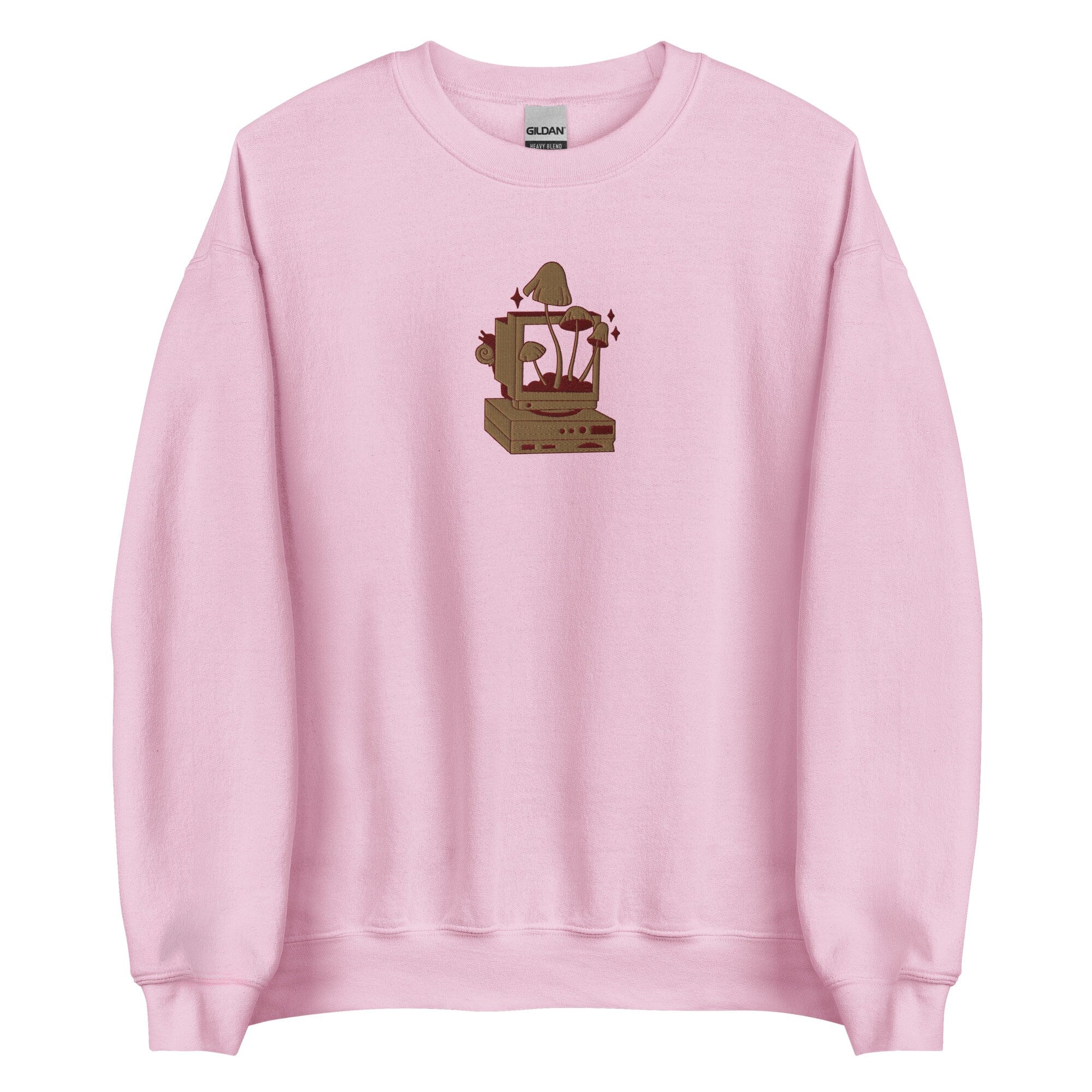 Cozy PC Gaming | Embroidered Unisex Sweatshirt | Cozy Gamer Threads & Thistles Inventory Light Pink S
