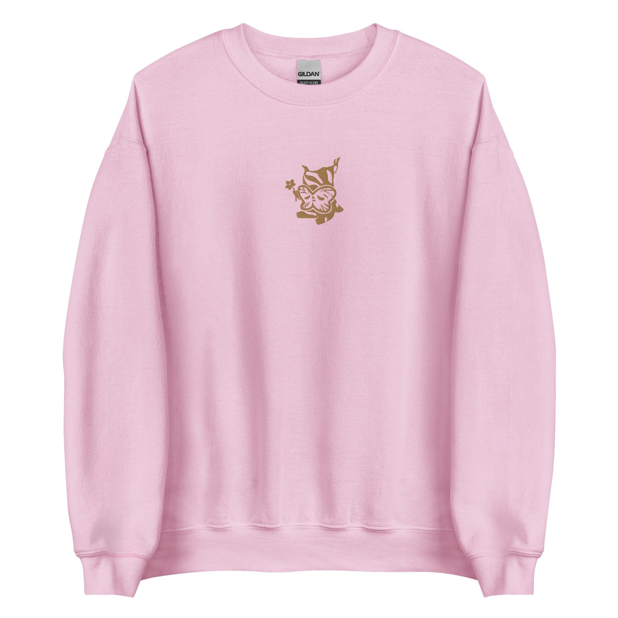 Golden Korok | Embroidered Unisex Sweatshirt | The Legend of Zelda Threads & Thistles Inventory Light Pink S