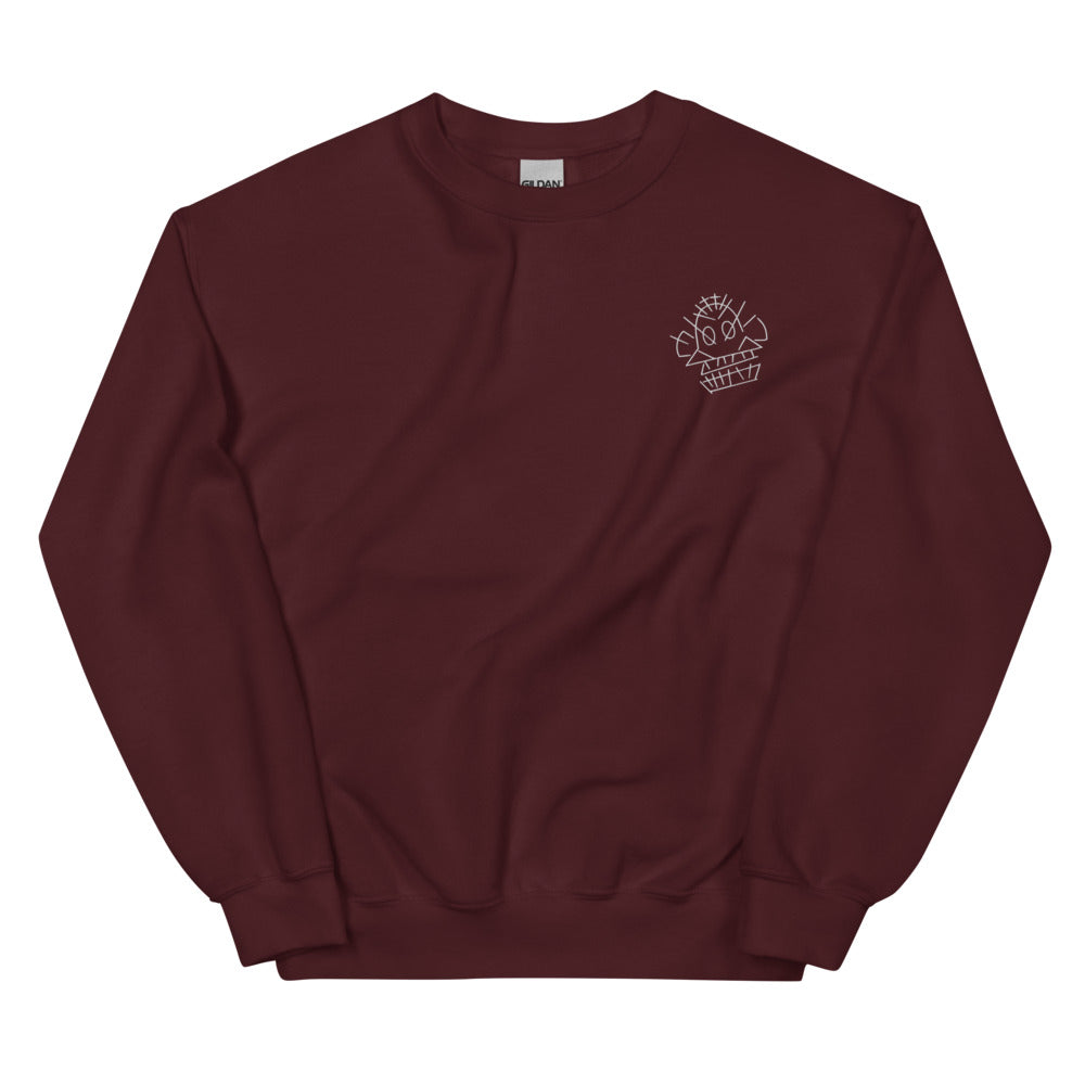 Jinx Monkey | Unisex Sweatshirt | League of Legends Threads and Thistles Inventory Maroon S