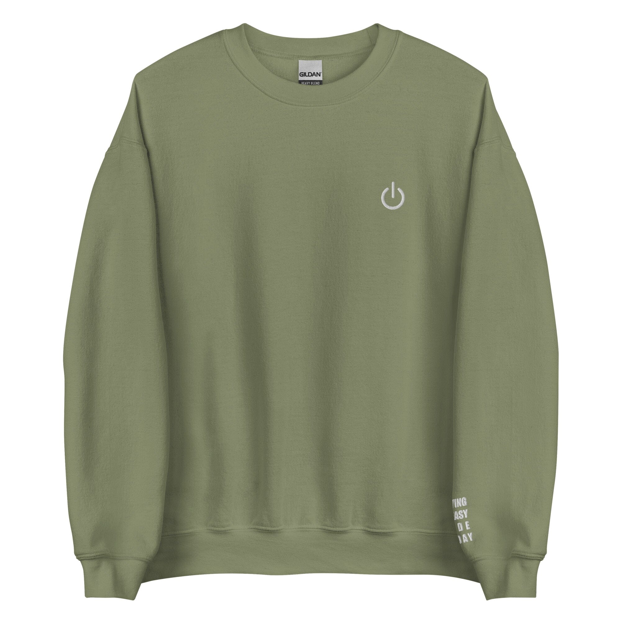 Playing on Easy Mode Today | Unisex Sweatshirt | Gamer Affirmations Threads & Thistles Inventory Military Green S
