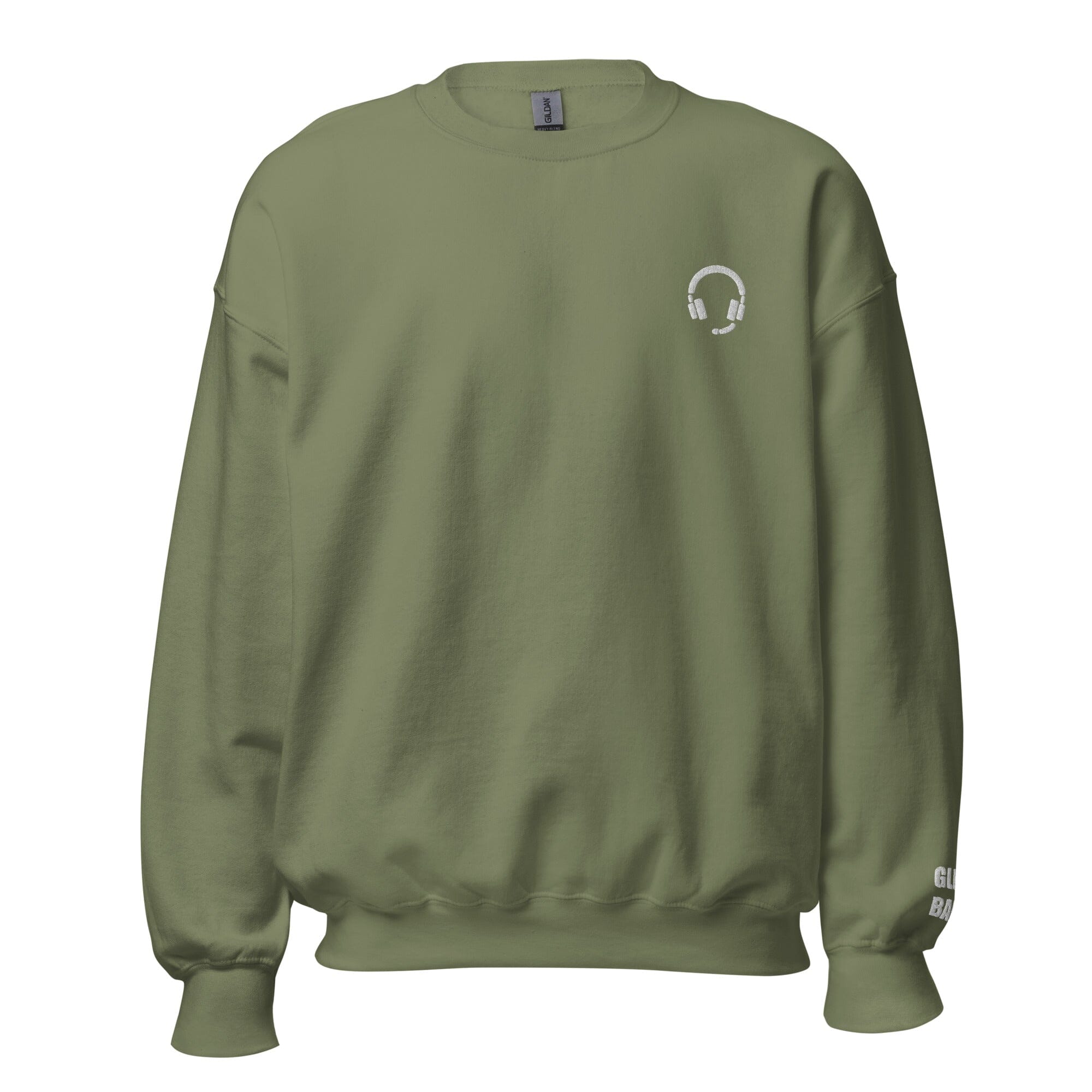 GLHF, Babe | Embroidered Unisex Sweatshirt | Gamer Affirmations Threads & Thistles Inventory Military Green S