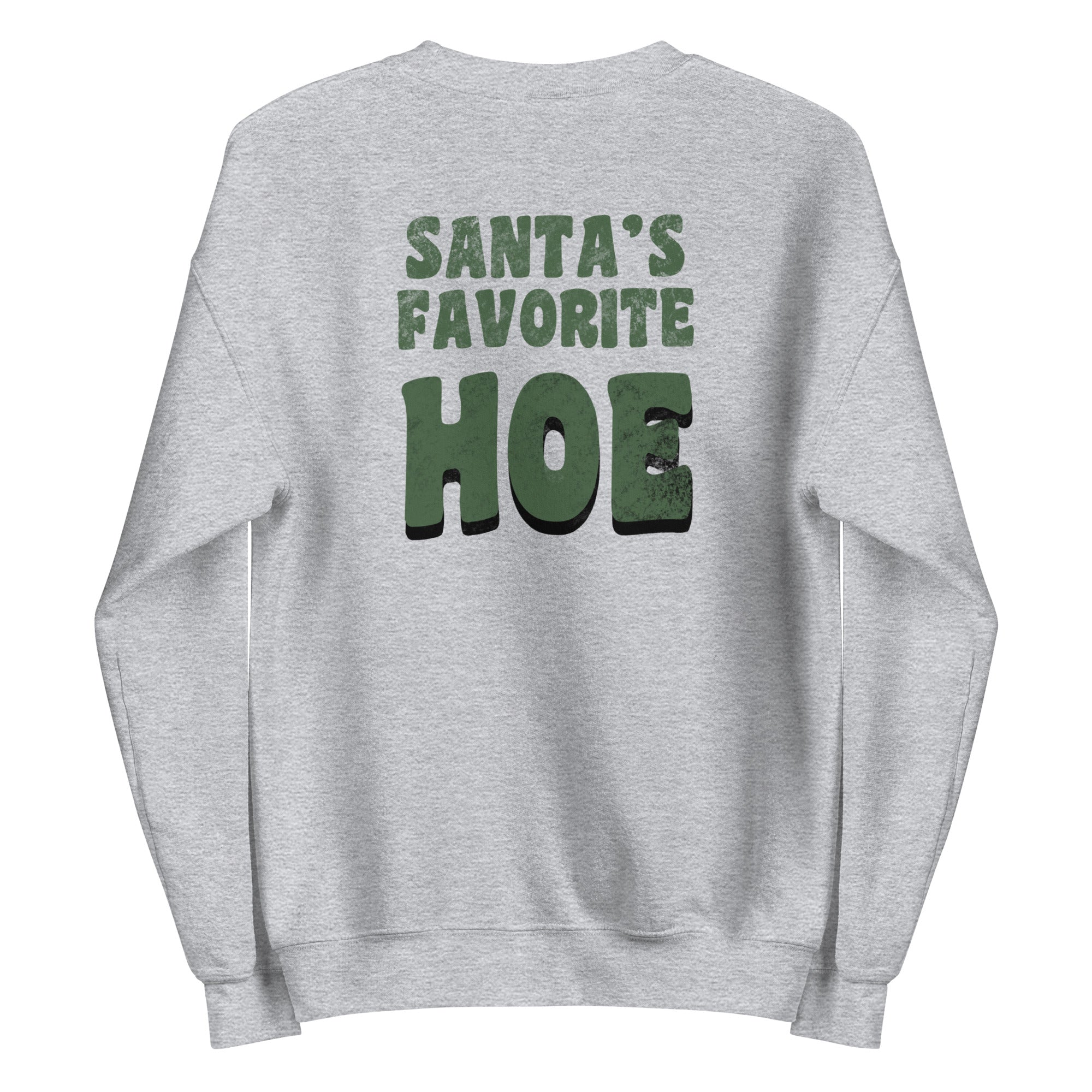 Santa's Favorite Hoe | Unisex Sweatshirt | Feminist Gamer Christmas Stardew Valley Sweatshirt Threads & Thistles Inventory Sport Grey S