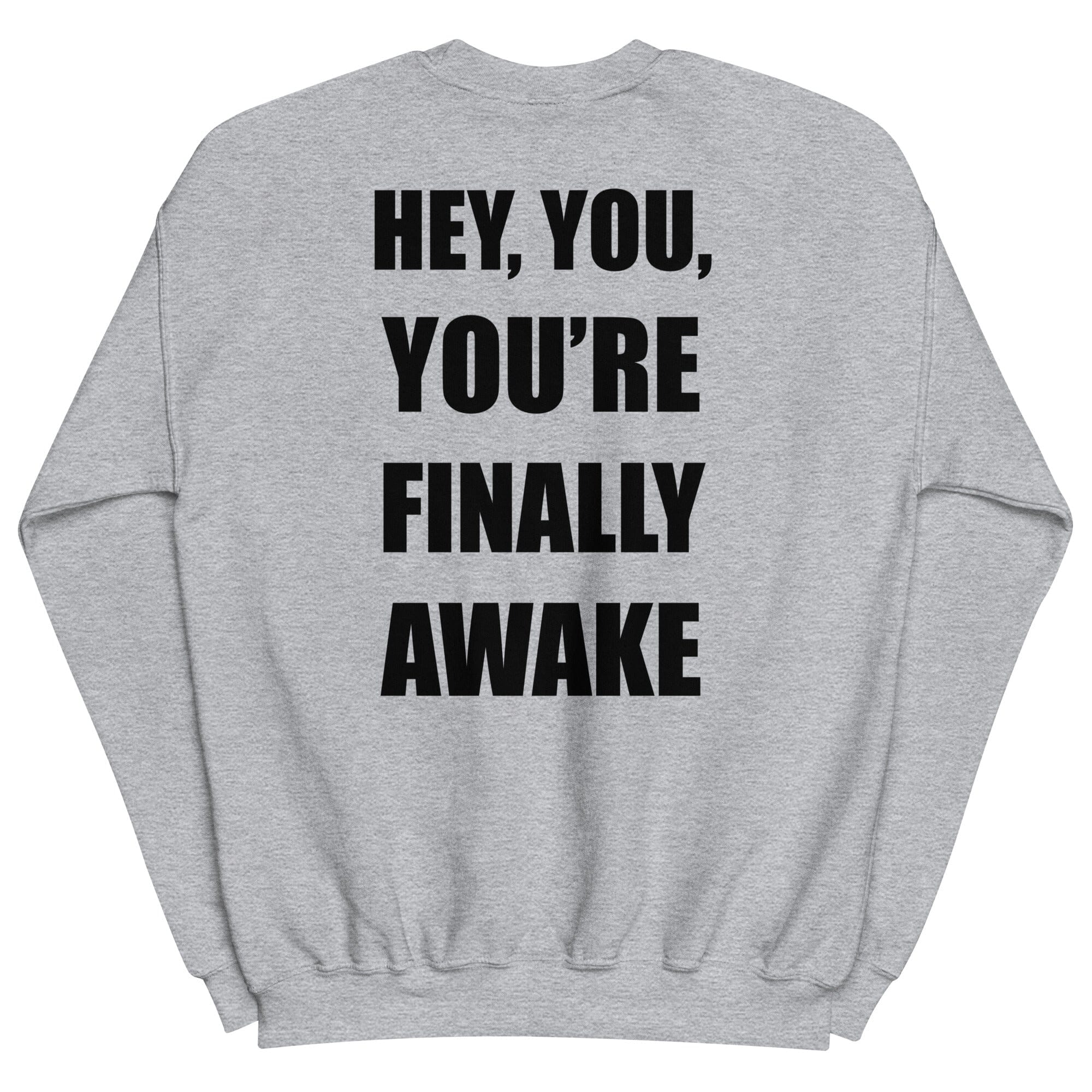 You're Finally Awake | Unisex Sweatshirt | Skyrim Threads & Thistles Inventory Sport Grey S