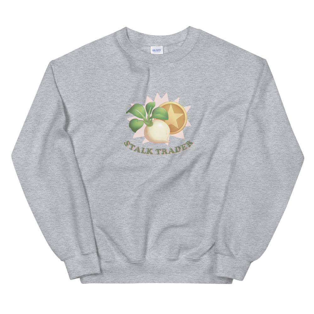Stalk Trader | Unisex Sweatshirt | Animal Crossing Threads and Thistles Inventory Sport Grey S