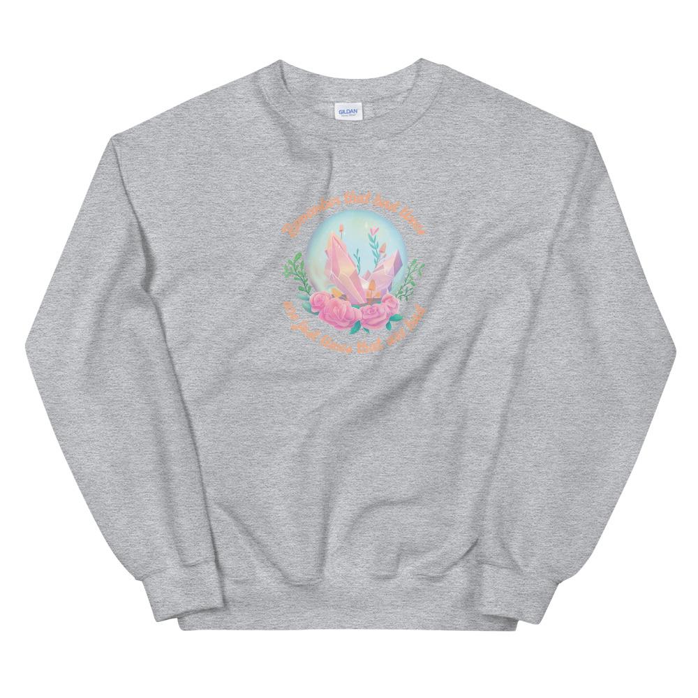 Remember | Unisex Sweatshirt | Animal Crossing Threads and Thistles Inventory Sport Grey S