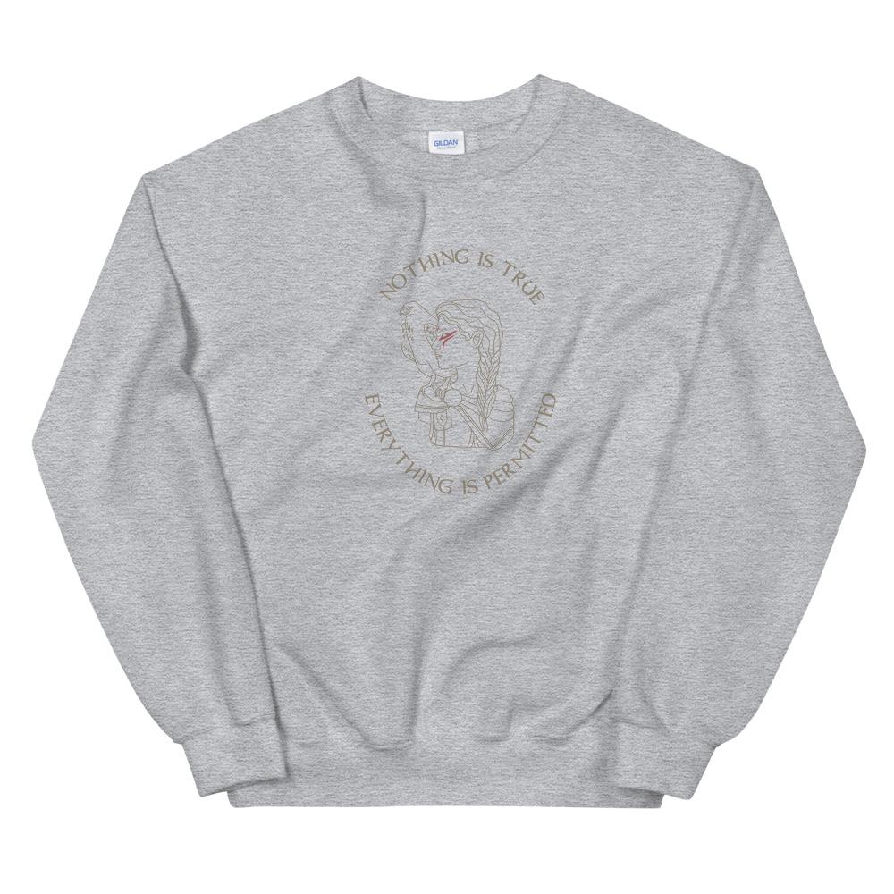 Nothing is True | Unisex Sweatshirt | Assassin's Creed Threads and Thistles Inventory Sport Grey S