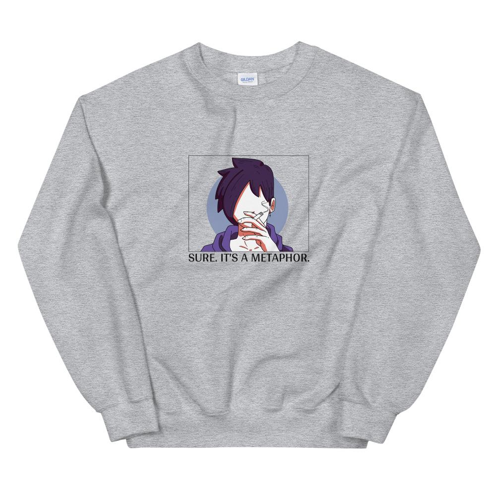 Sebastian's Metaphor | Unisex Sweatshirt | Stardew Valley Threads and Thistles Inventory Sport Grey S