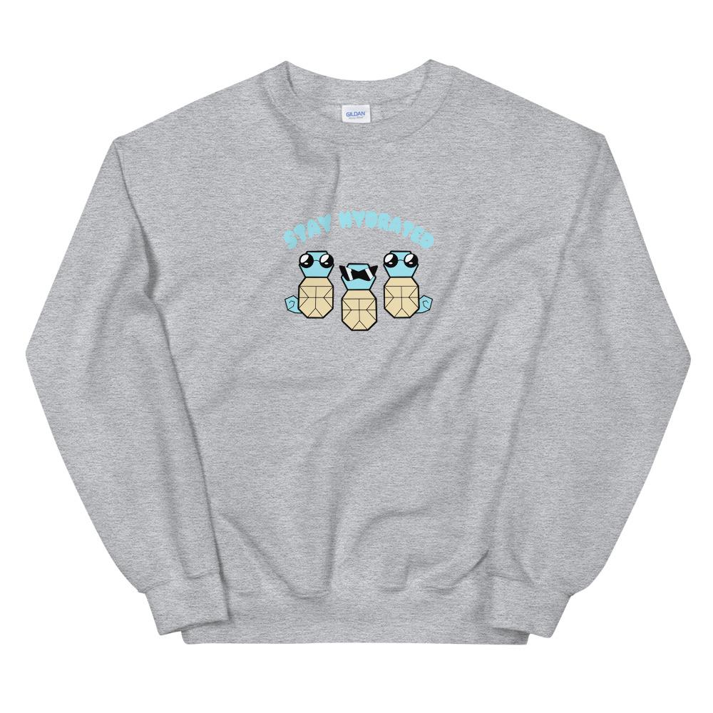 Stay Hydrated | Unisex Sweatshirt | Pokemon Threads and Thistles Inventory Sport Grey S