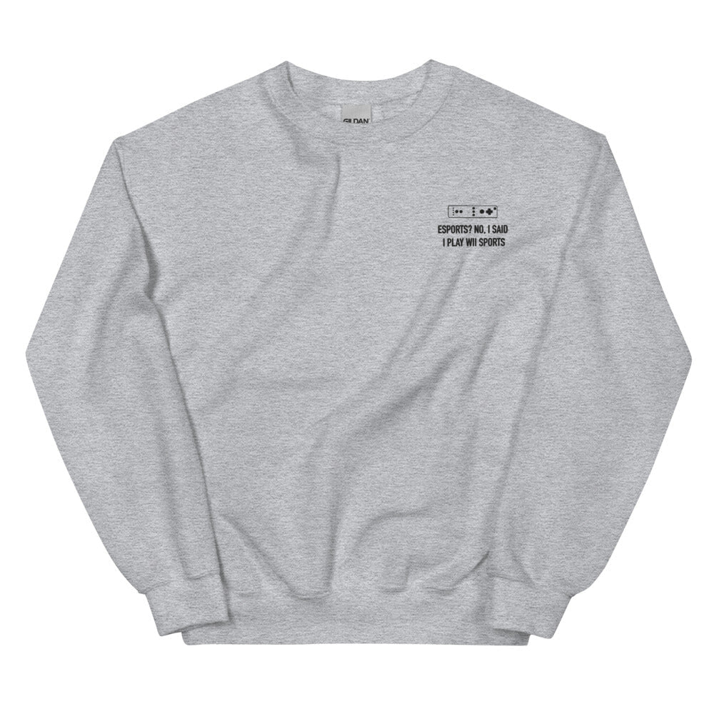 Wii Sports | Unisex Sweatshirt | Feminist Gamer Threads and Thistles Inventory Sport Grey S